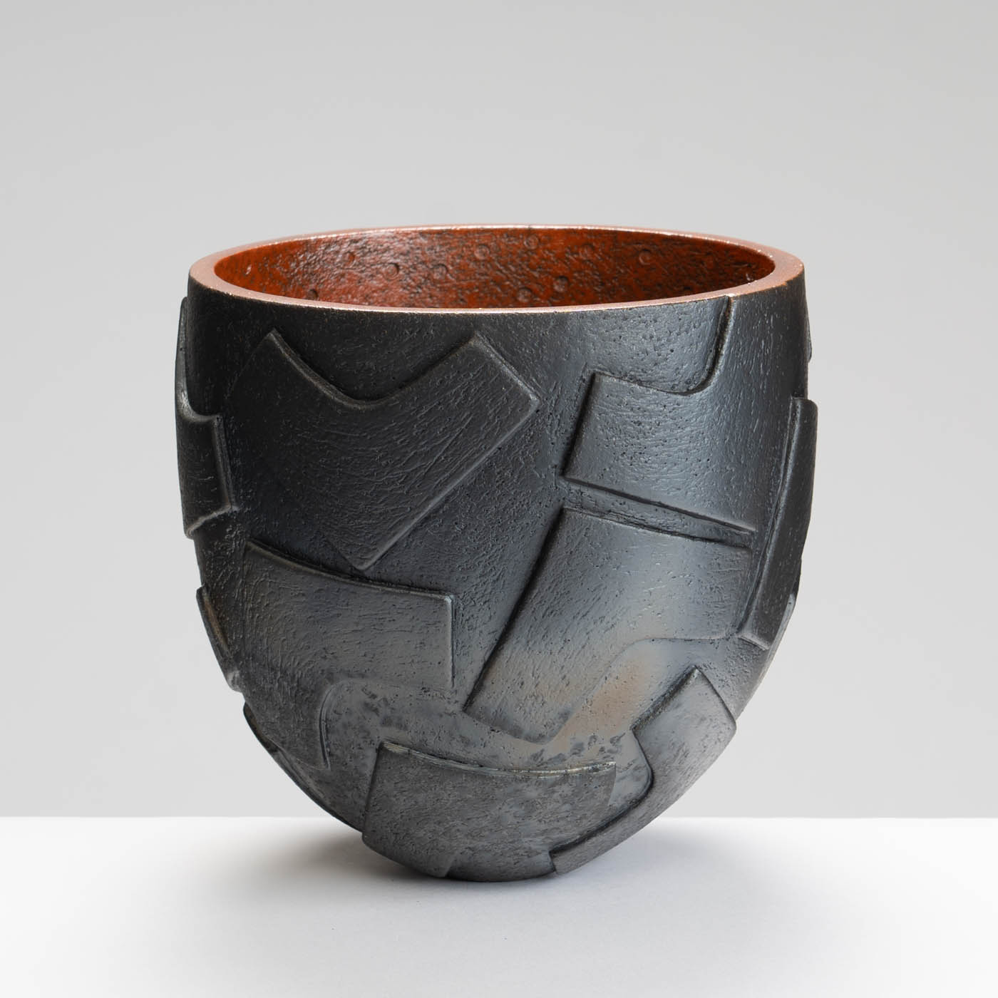 SH489X69 Raku Kuba Bowl
