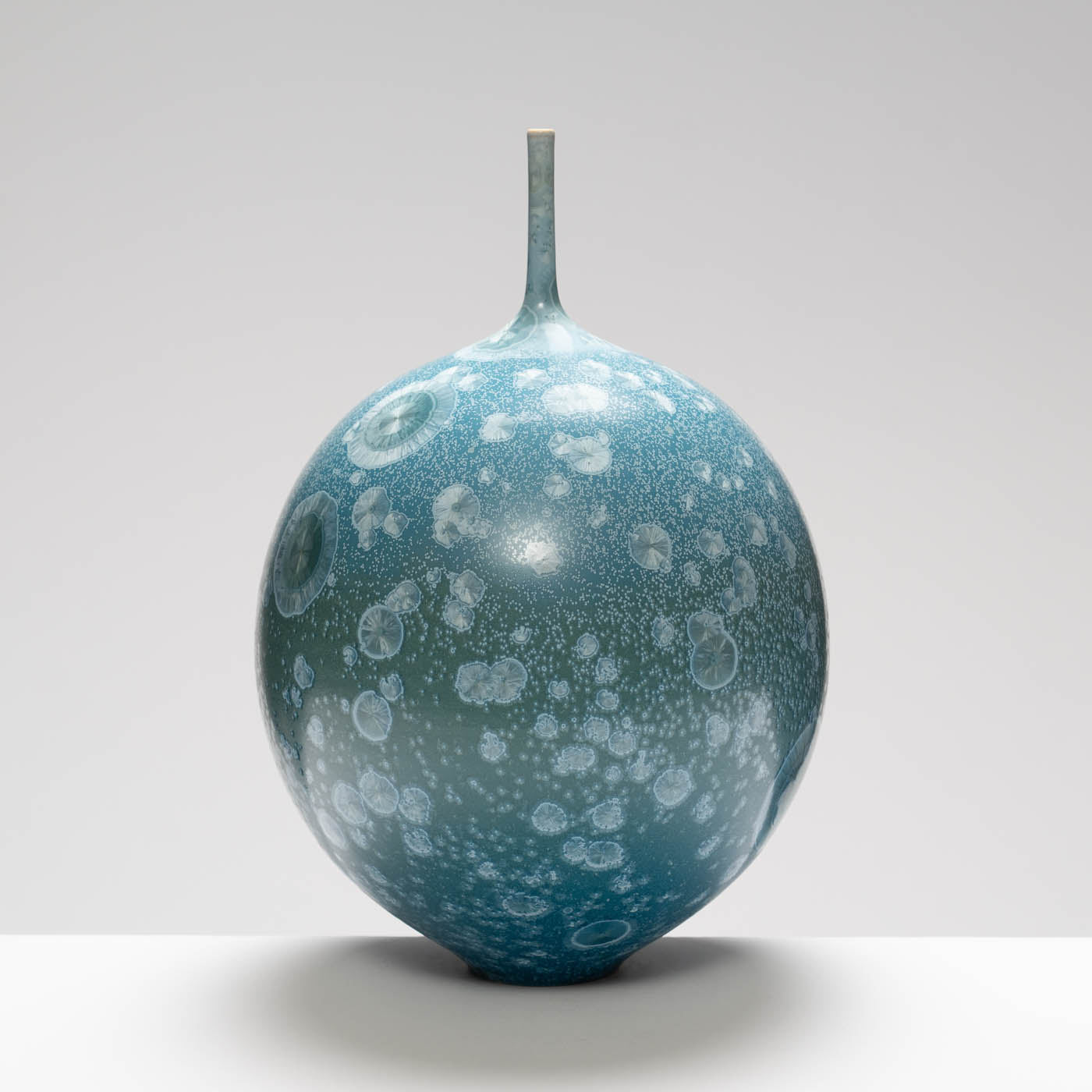 MH409Y140 Large Narrow Neck Vase Blue