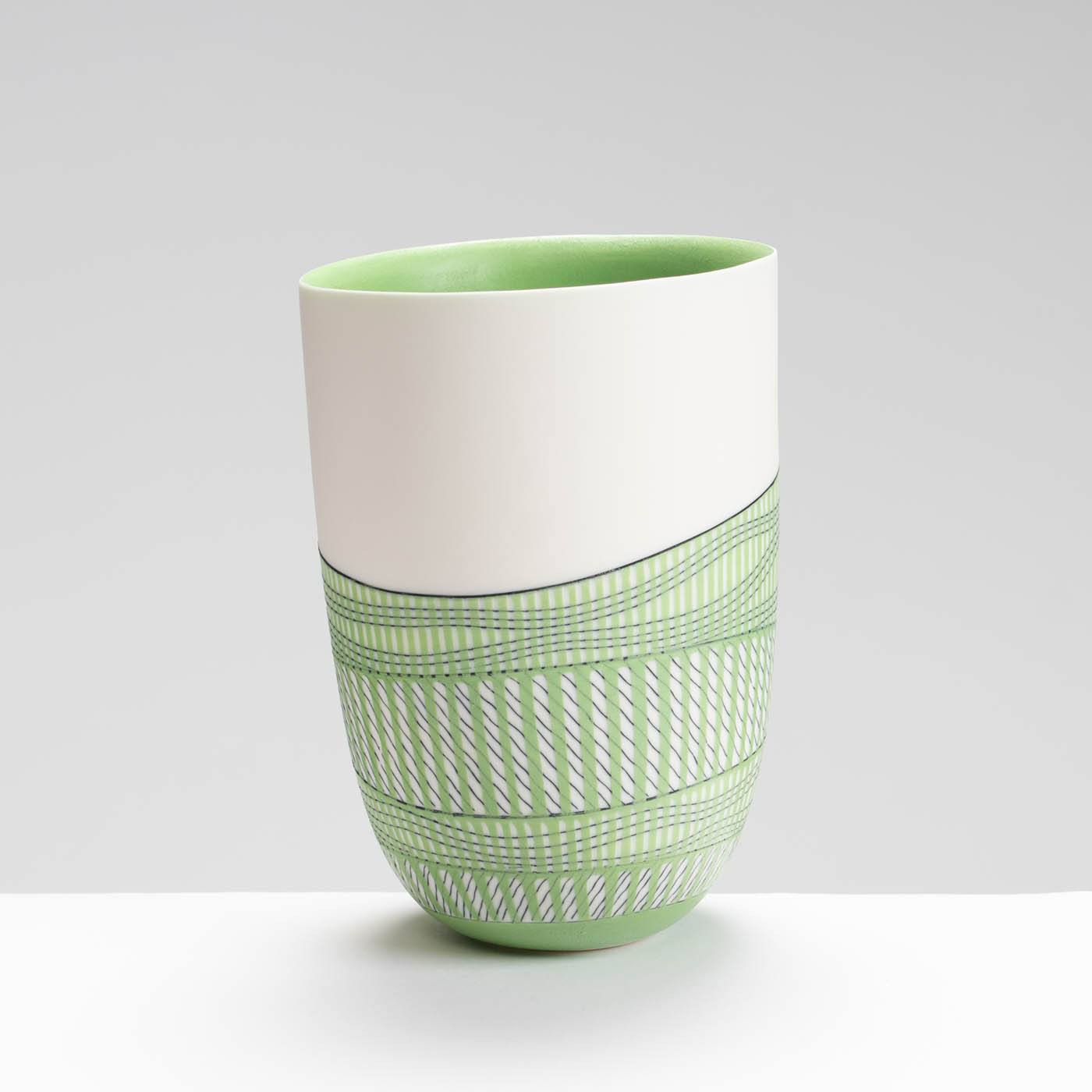 LS345Y766 Tall Bowl in Deep Chartreuse