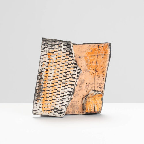 ES582Y66 Small Orange Fragmented Wall Piece