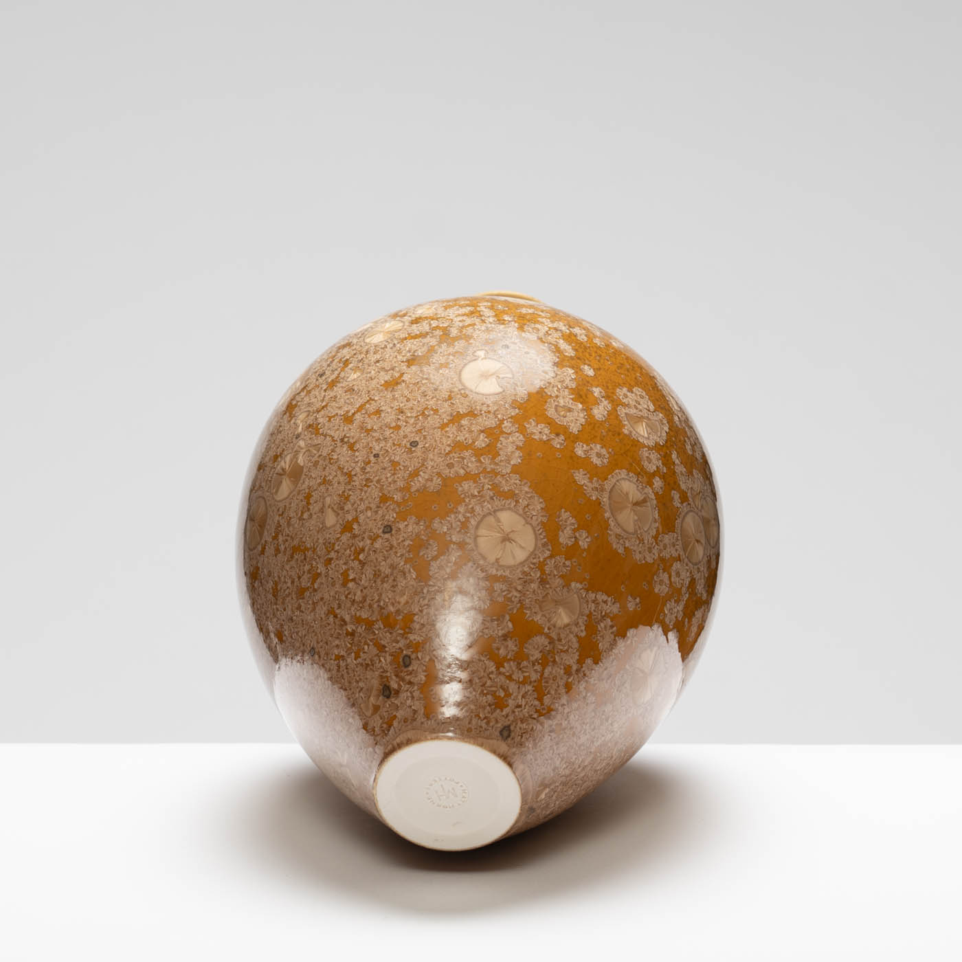 MH409Y136 Medium Vase Yellow/Amber