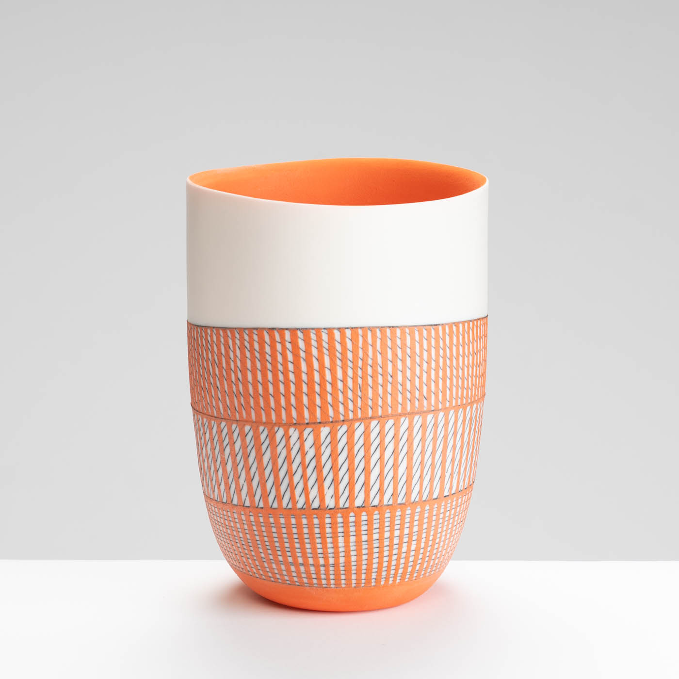 LS345Y792 Tall Bowl in Deep Orange