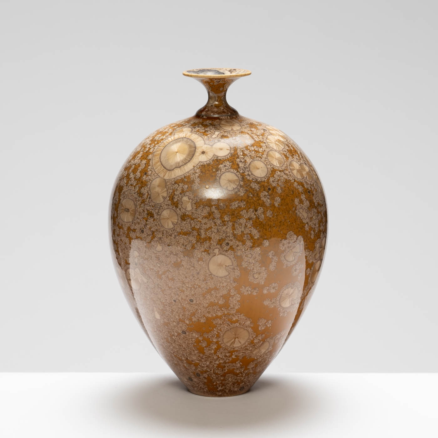 MH409Y136 Medium Vase Yellow/Amber
