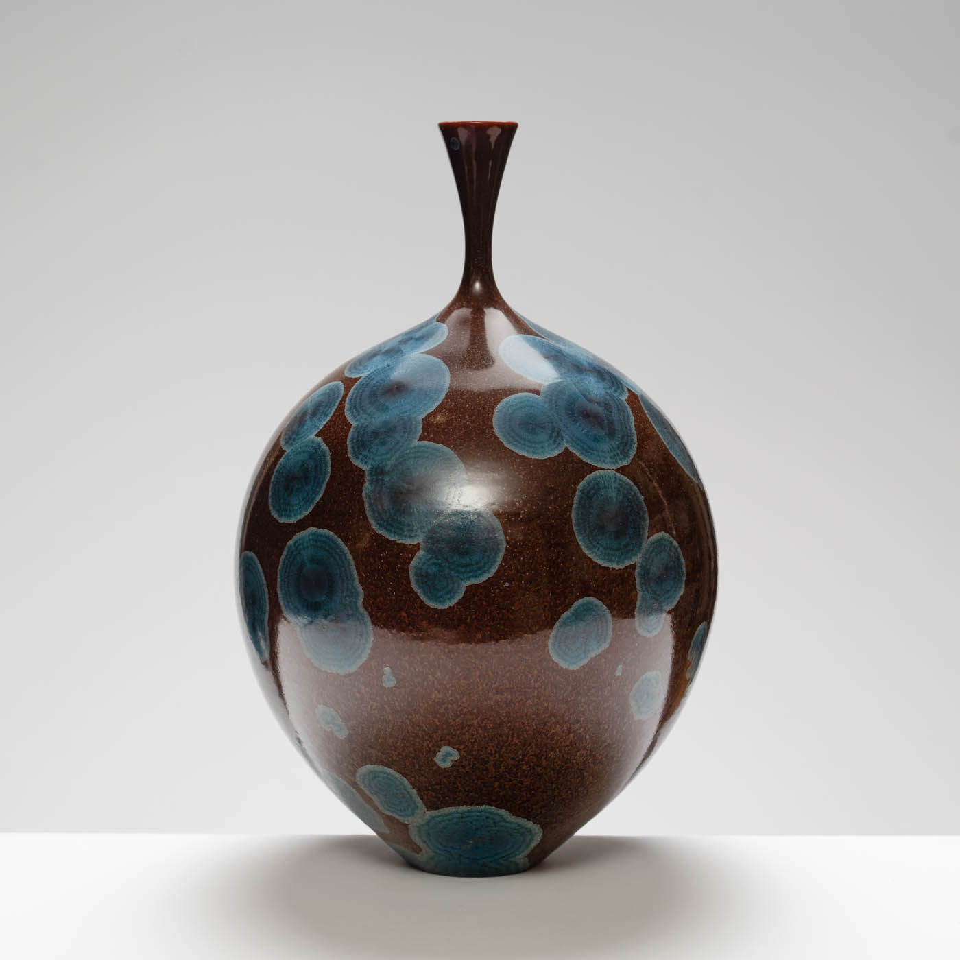 MH409Y134 Large Vase Mauve/Blue