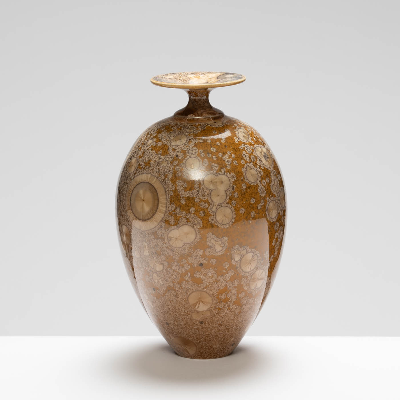 MH409Y135 Small Vase Yellow/Amber