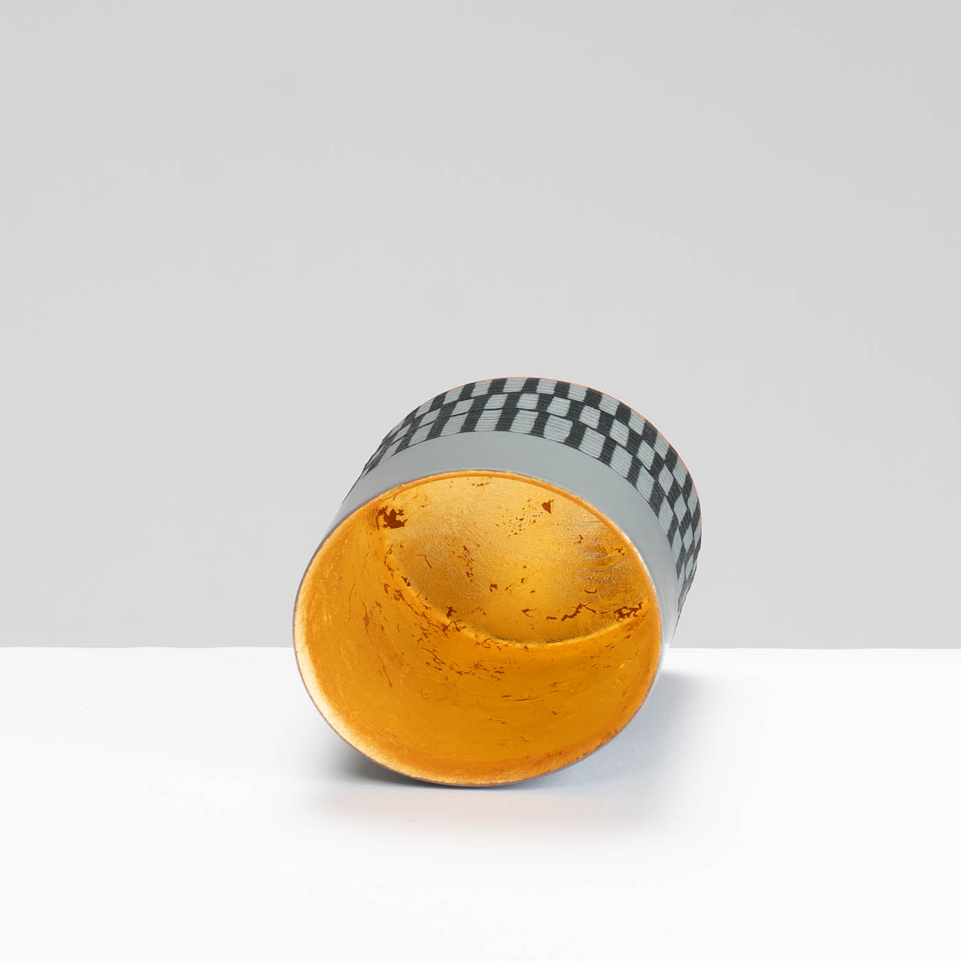 LS345Y787 Small Charcoal Vessel with 23ct Gold Interior