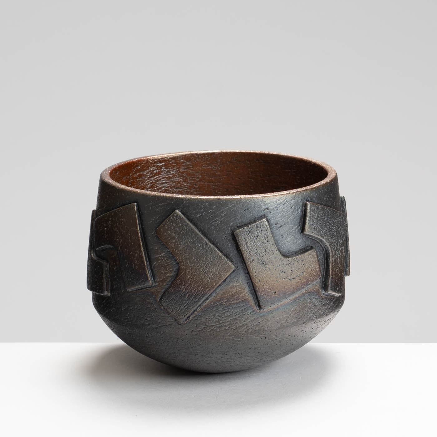 SH489X73 Raku Kuba Bowl