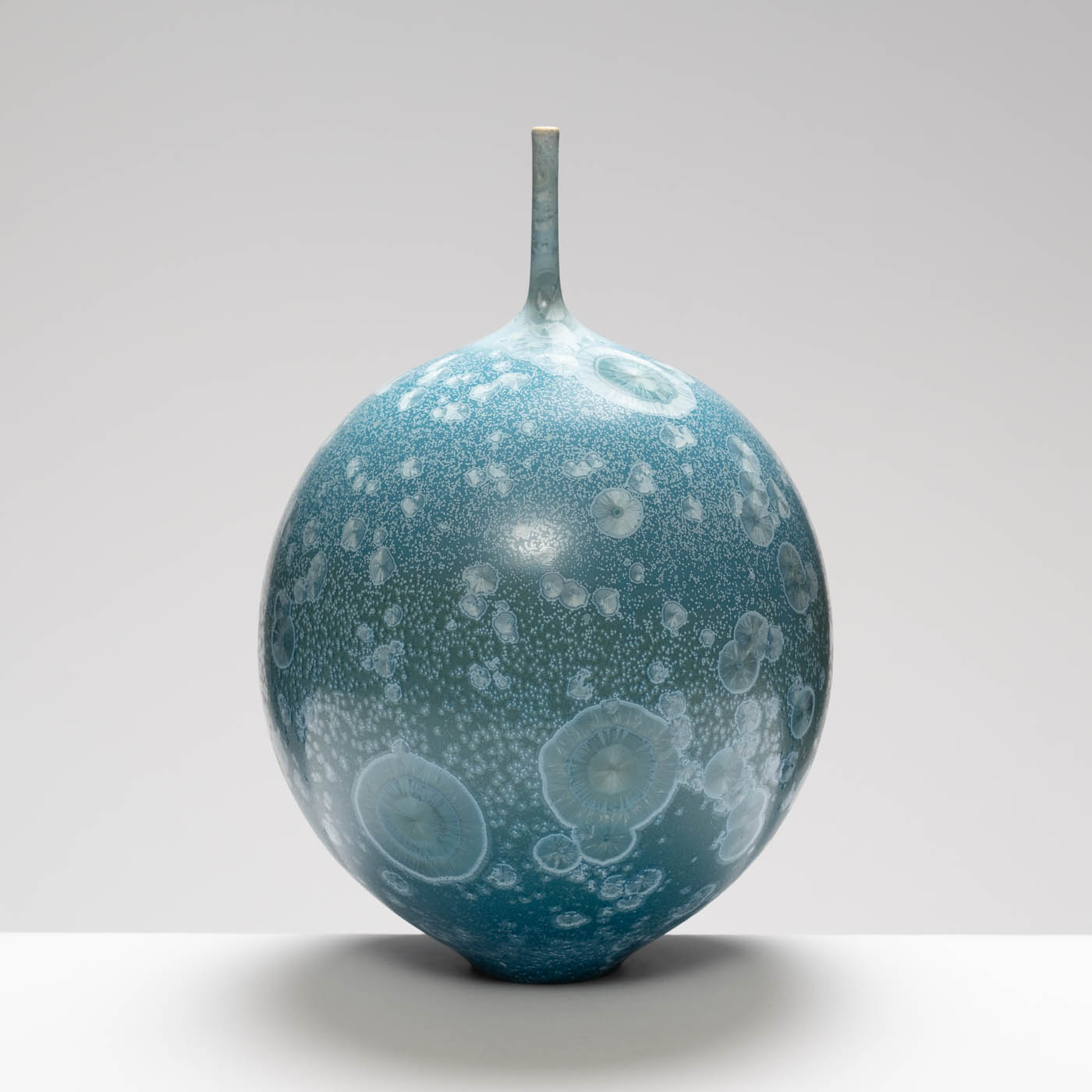 MH409Y140 Large Narrow Neck Vase Blue