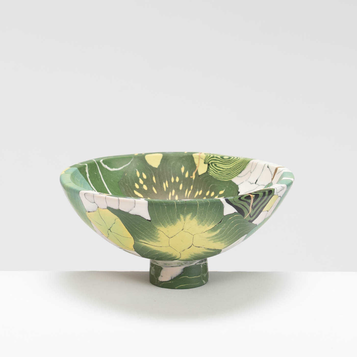 JM570Y14 Green and White Bowl