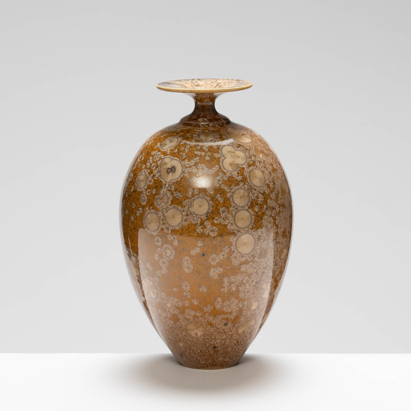 MH409Y135 Small Vase Yellow/Amber