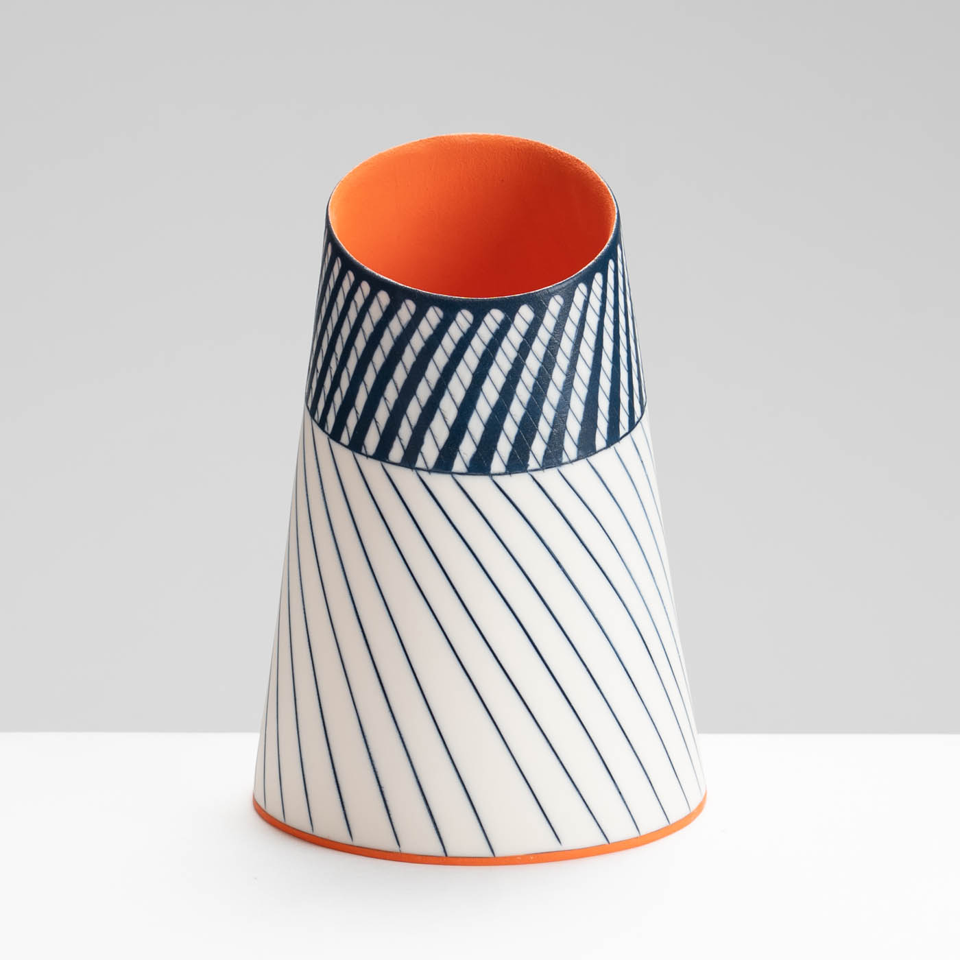 LS345Y751 Vase with Deep Orange Interior