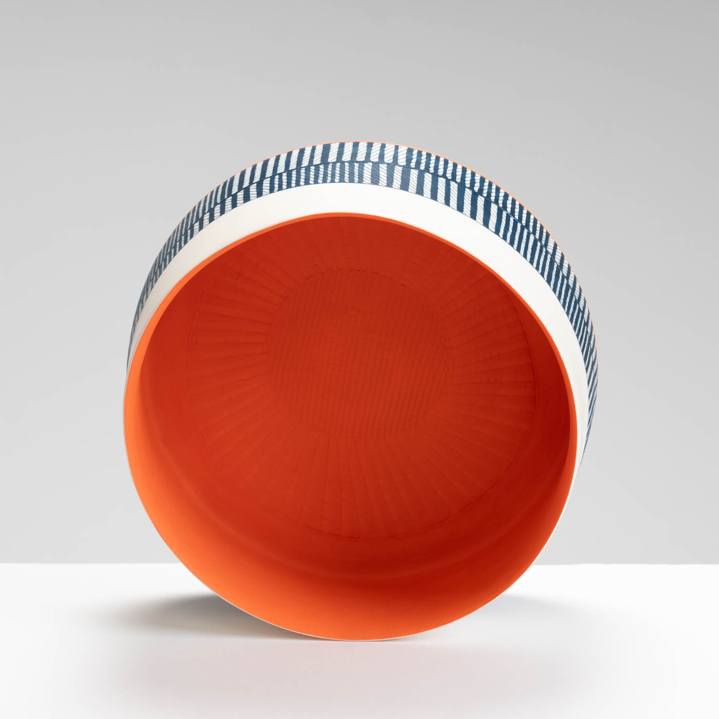 LS345Y781 Shallow Bowl in Deep Orange