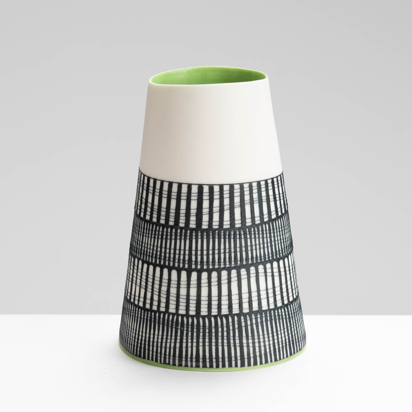 LS345Y732 Vessel with Deep Chartreuse Interior