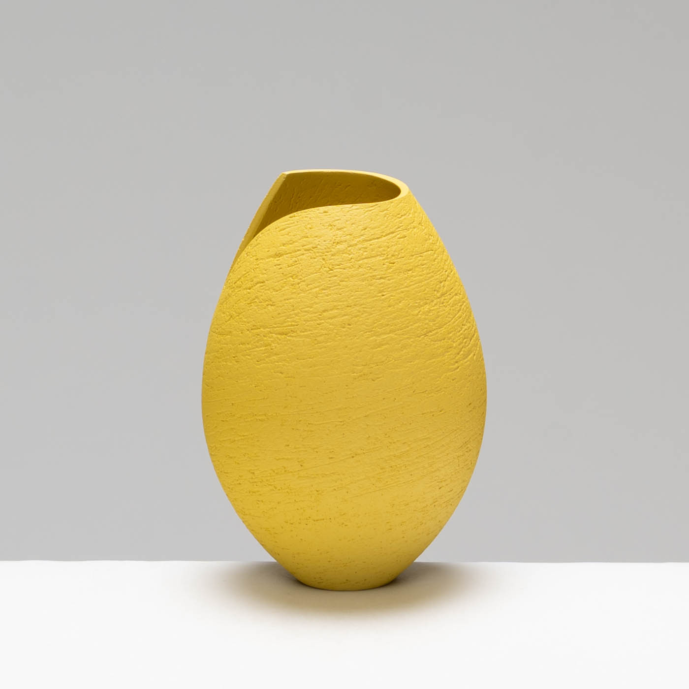 ASH259X83 Yellow Cut and Altered Pinch Pot