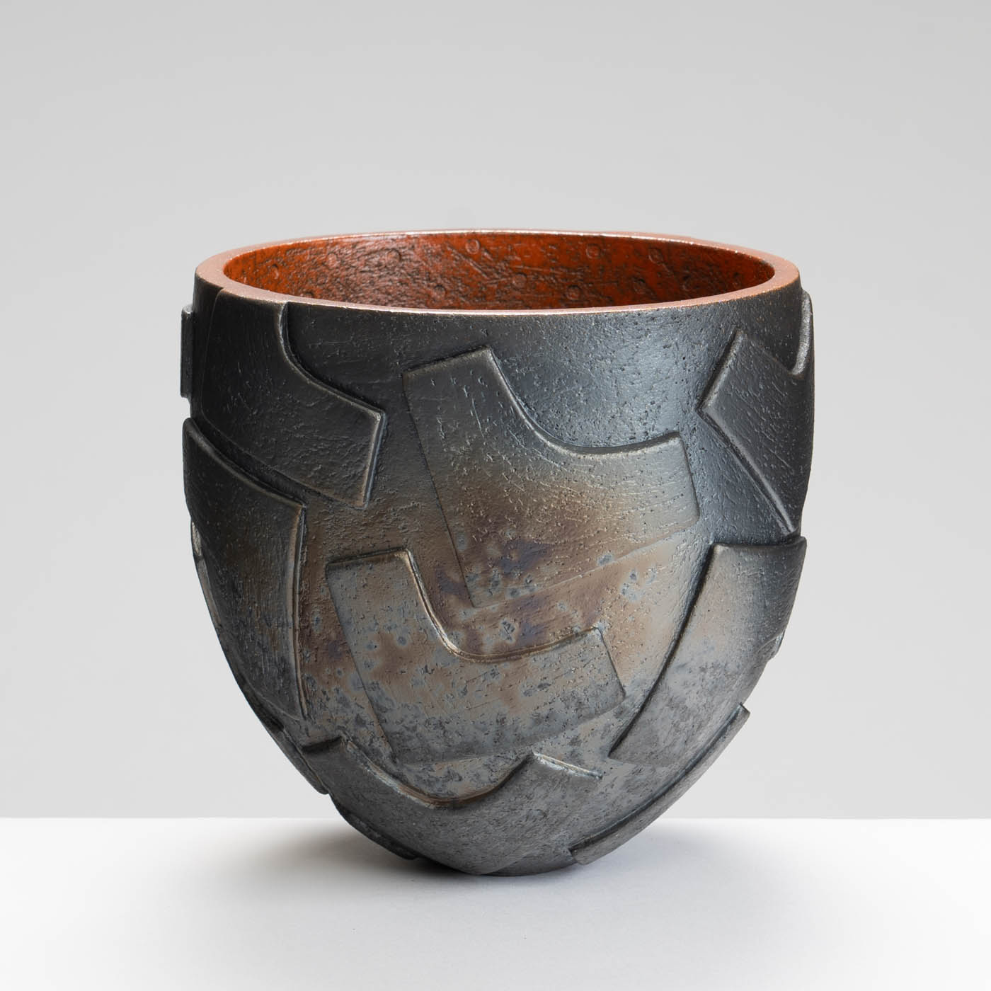 SH489X69 Raku Kuba Bowl