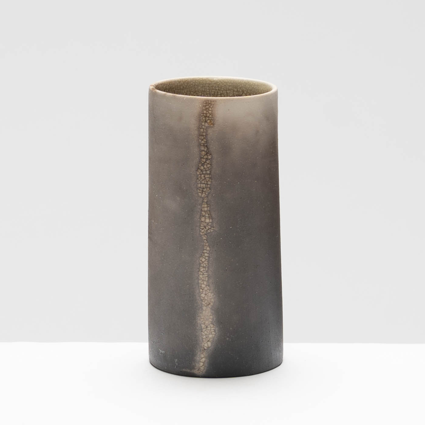 KS400Y89 Rivier II. Short Raku Vessel