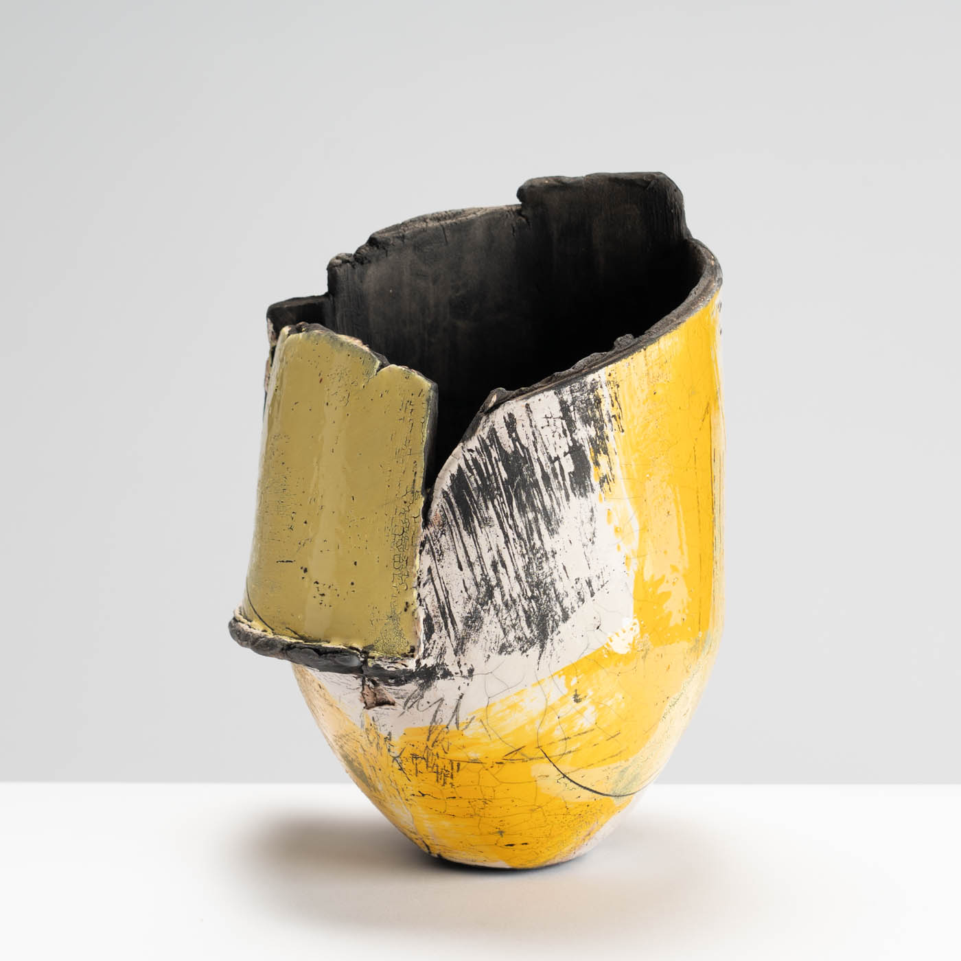 ES582Y63 Medium Yellow Fragmented Vessel