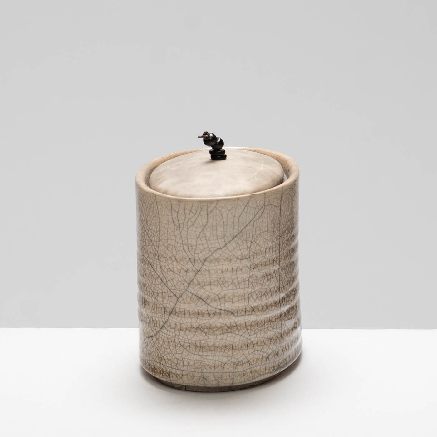 KS400Y92 Ellipse Raku Oval Container