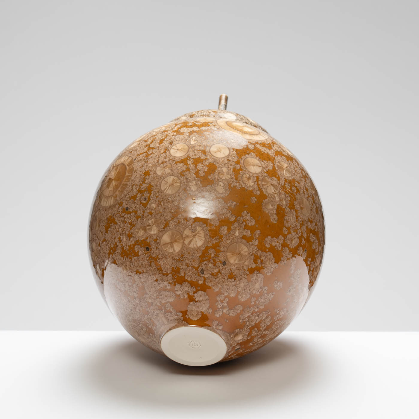 MH409Y138 Large Vase Yellow/Amber
