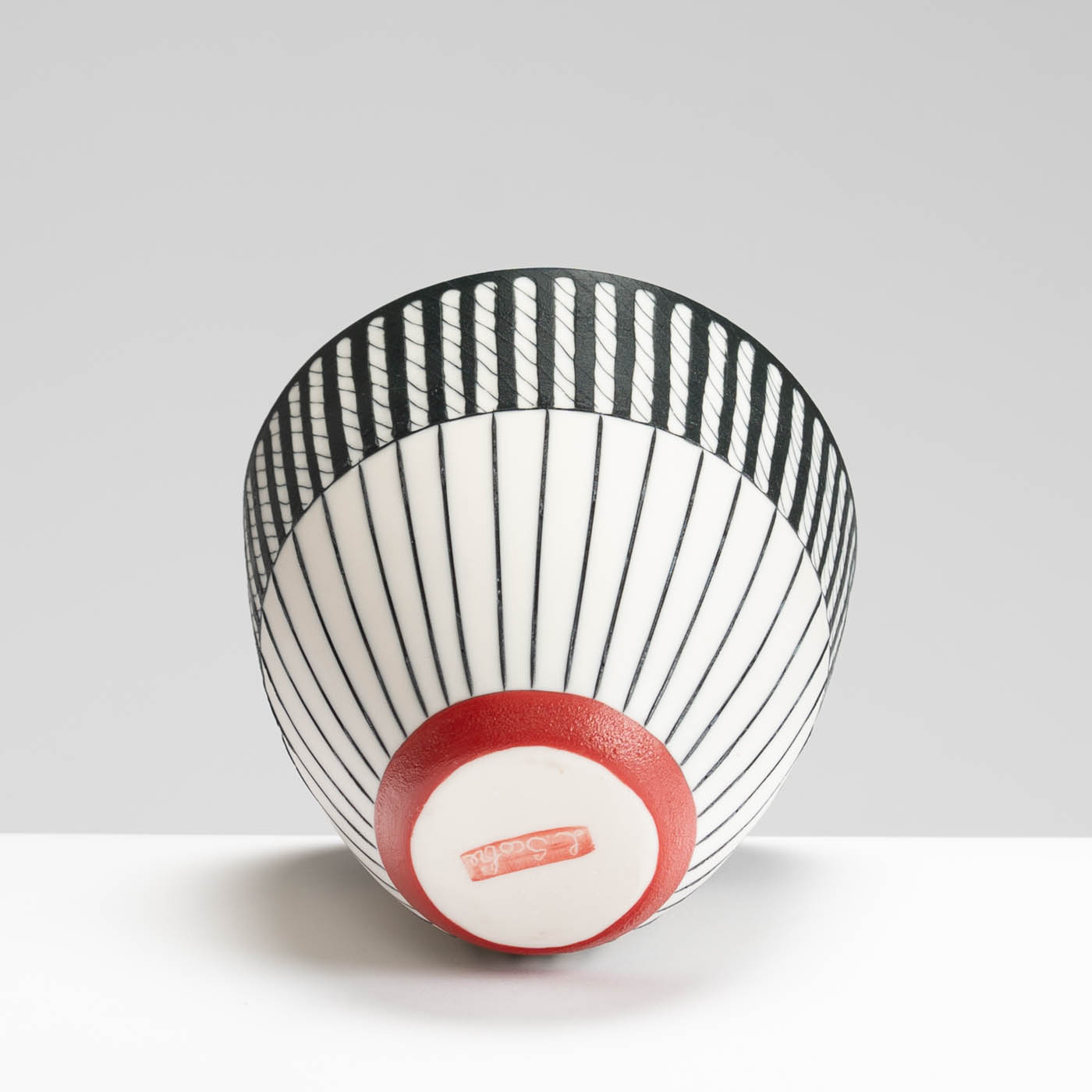 LS345Y760 Small Bowl with Deep Ruby Interior