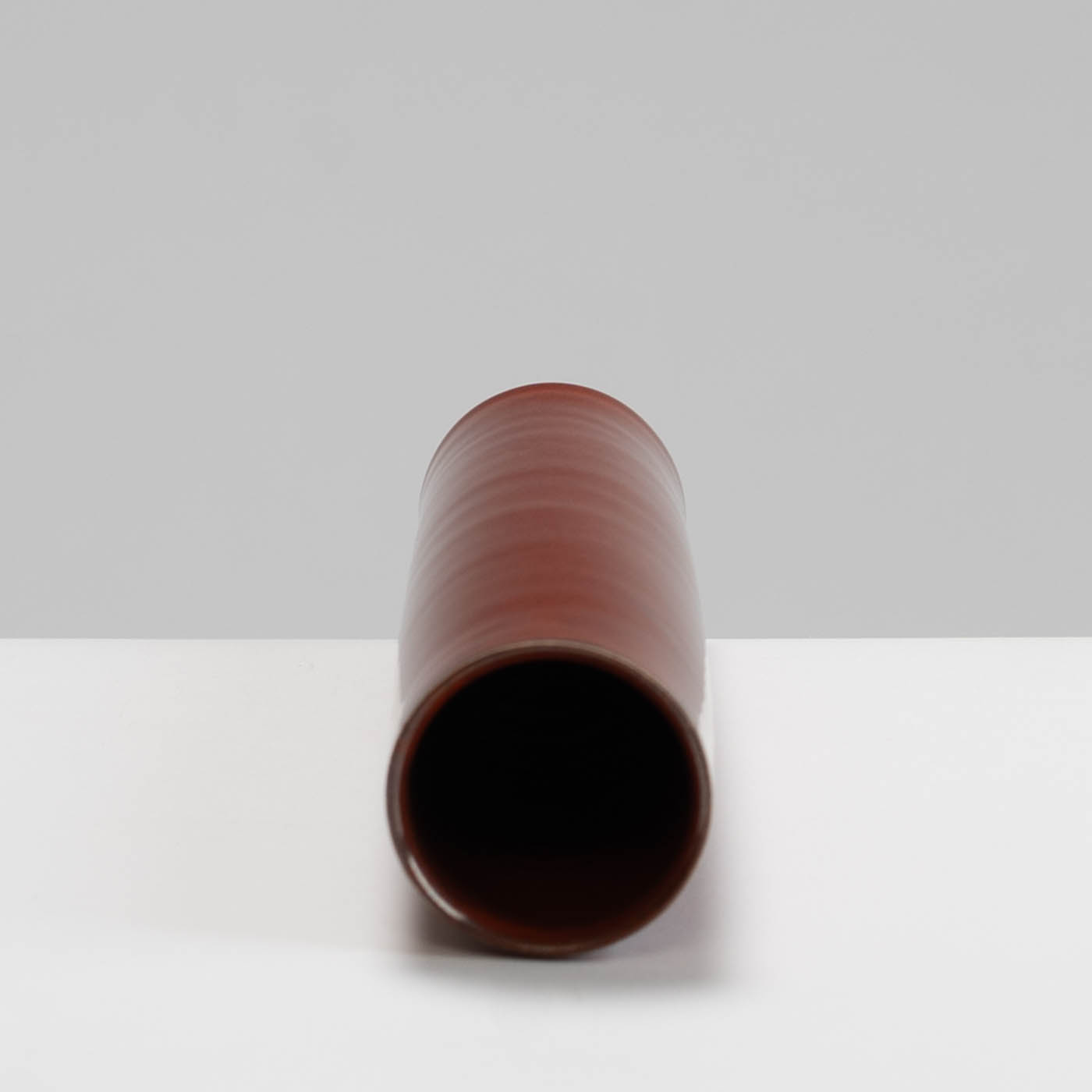 RH578Y121 Cylinder Vase Burnt Red