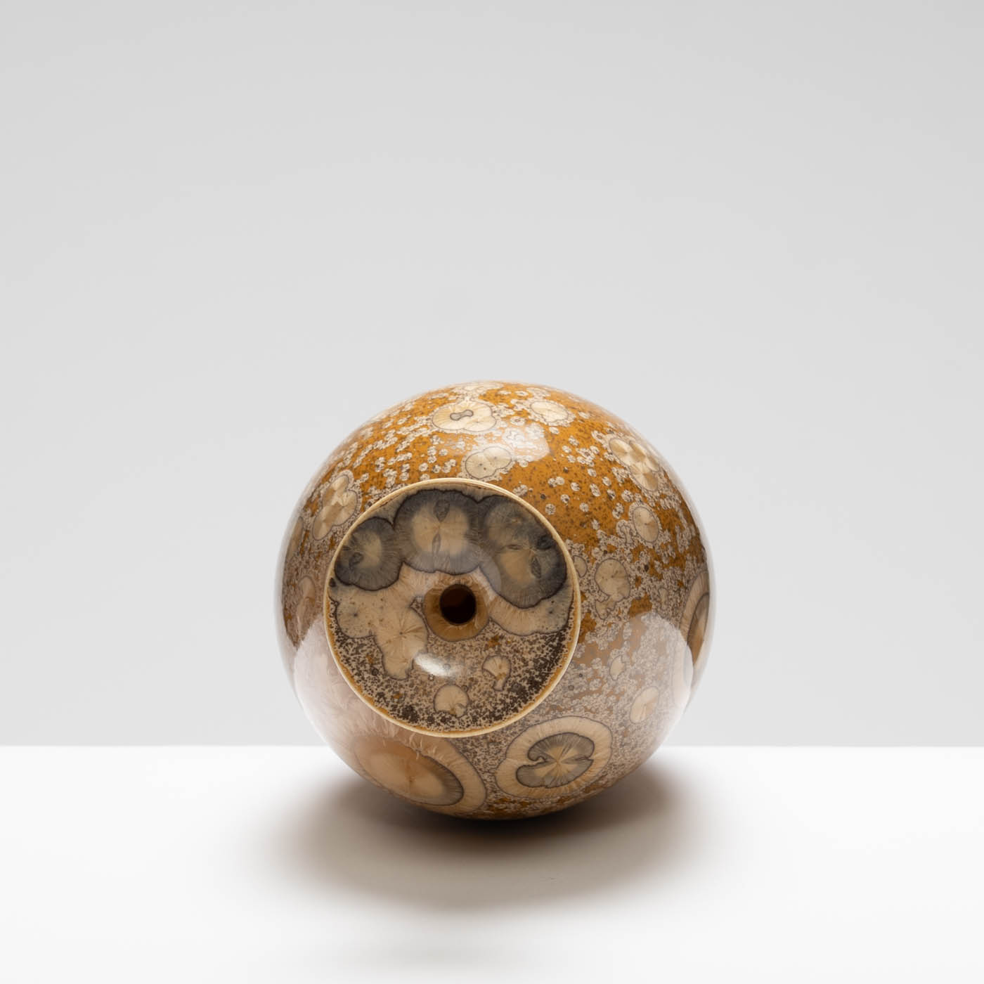 MH409Y135 Small Vase Yellow/Amber