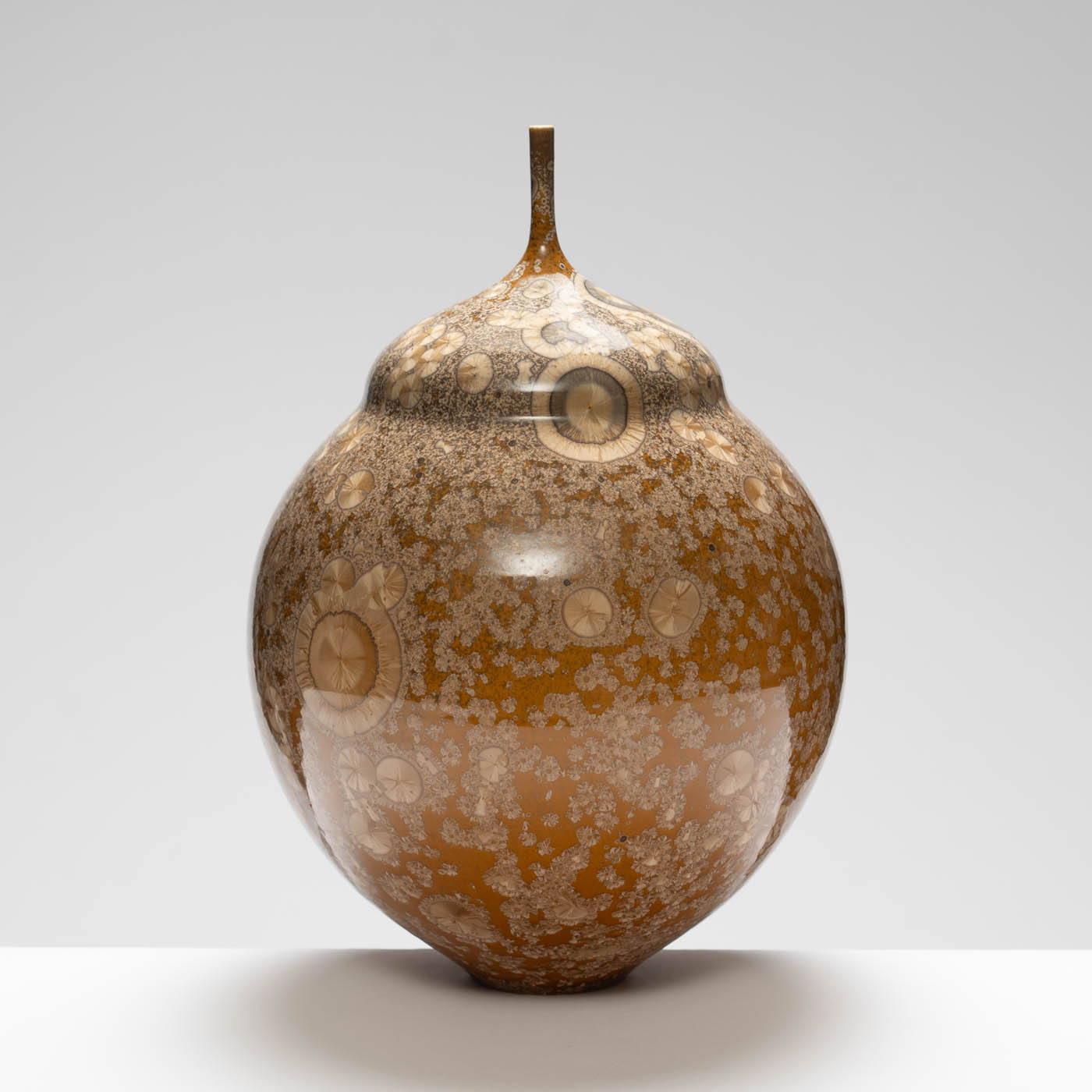 MH409Y138 Large Vase Yellow/Amber