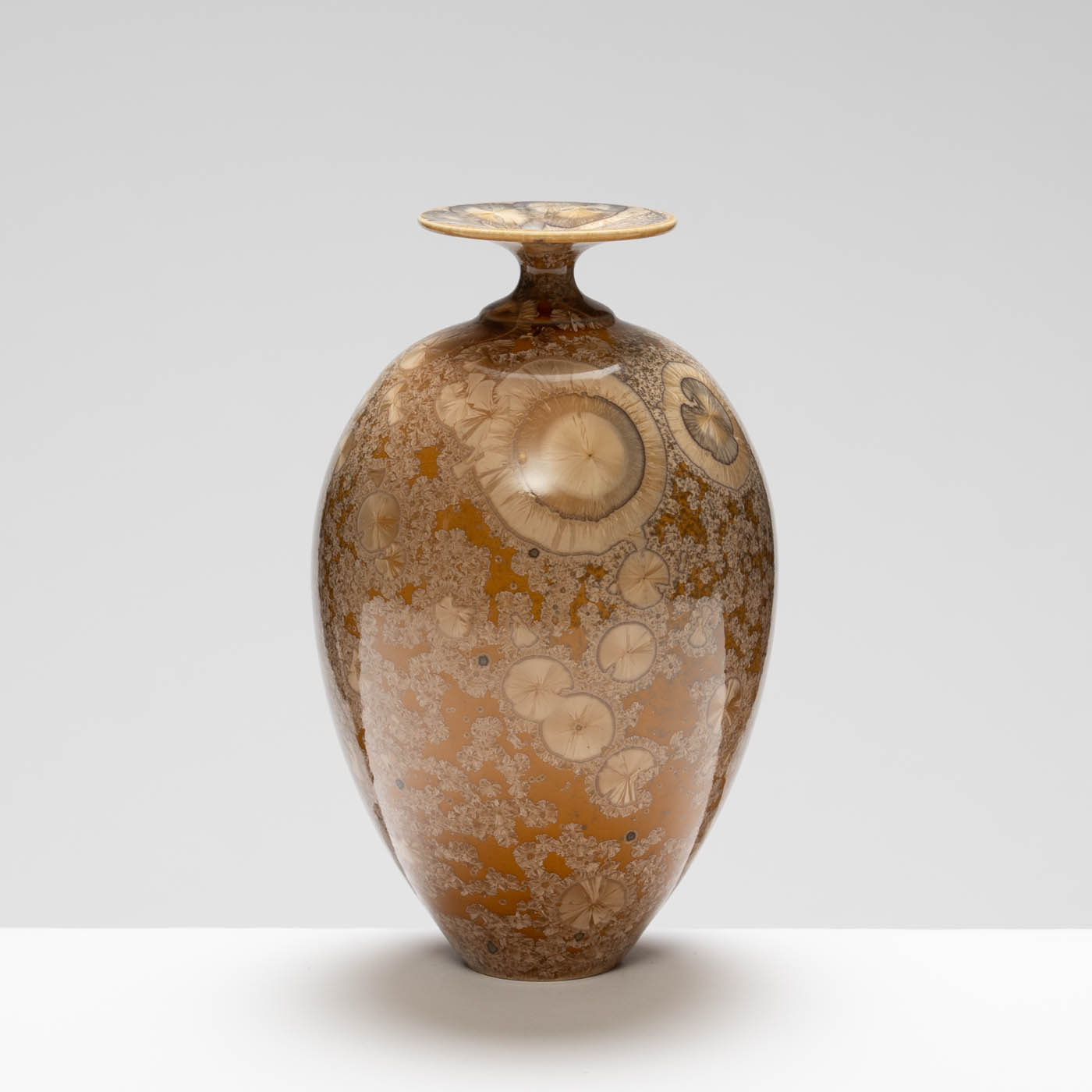 MH409Y135 Small Vase Yellow/Amber