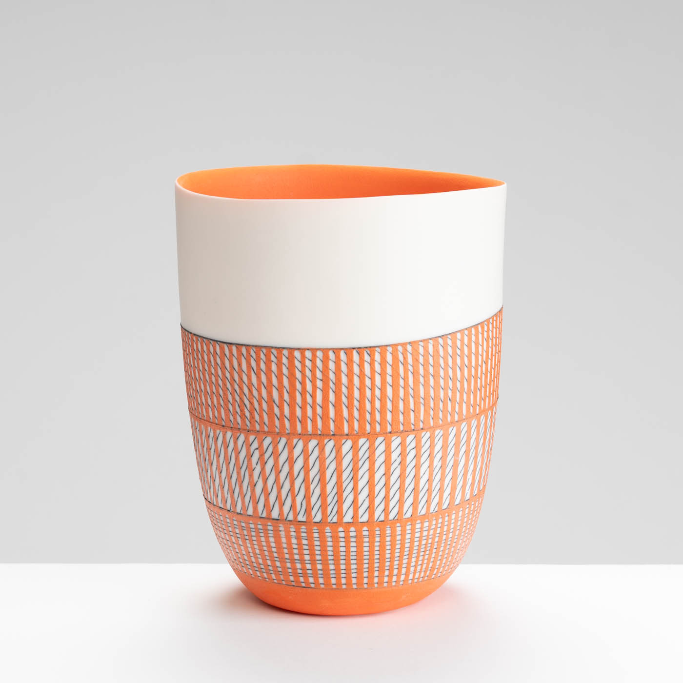 LS345Y792 Tall Bowl in Deep Orange