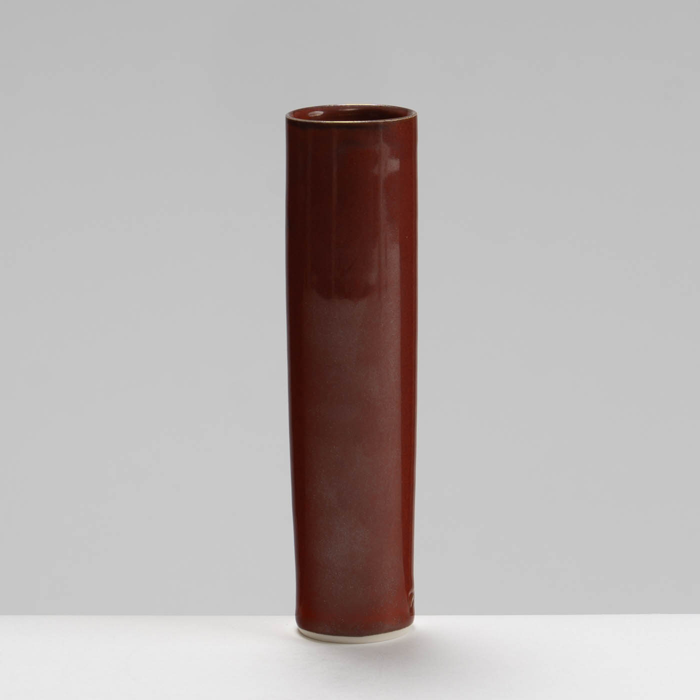 RH578Y121 Cylinder Vase Burnt Red