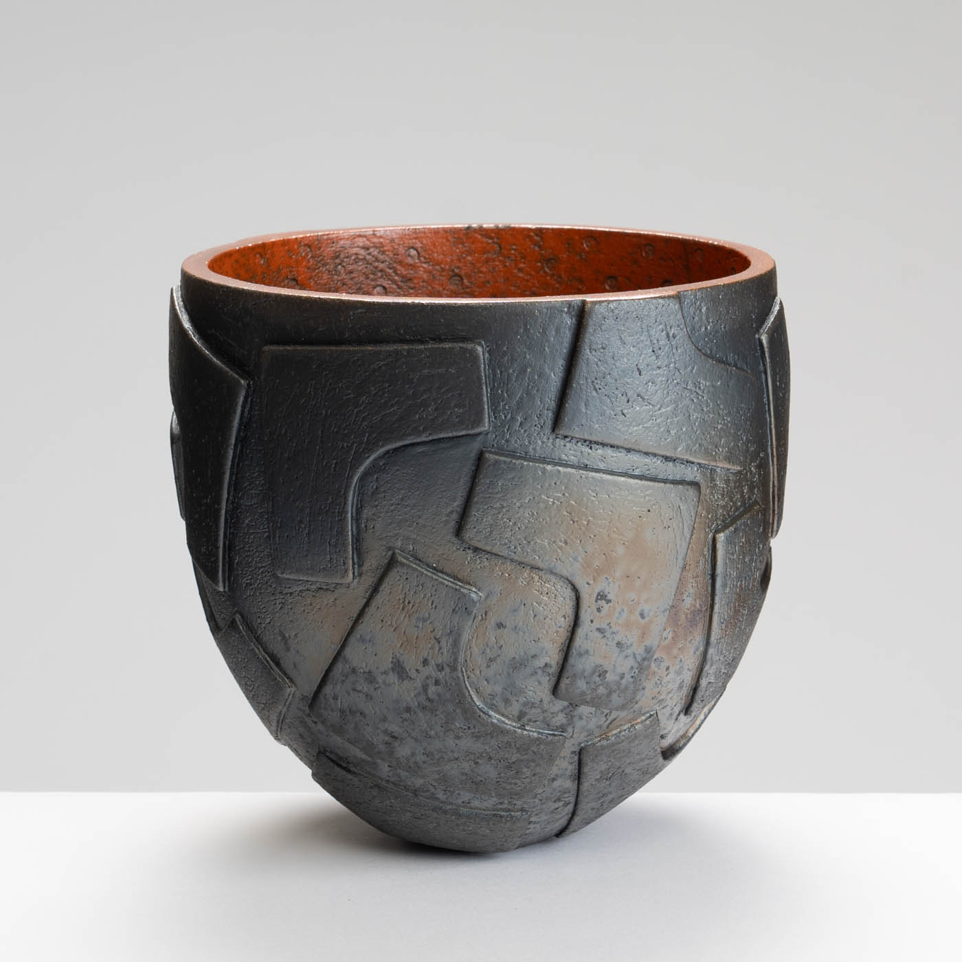 SH489X69 Raku Kuba Bowl