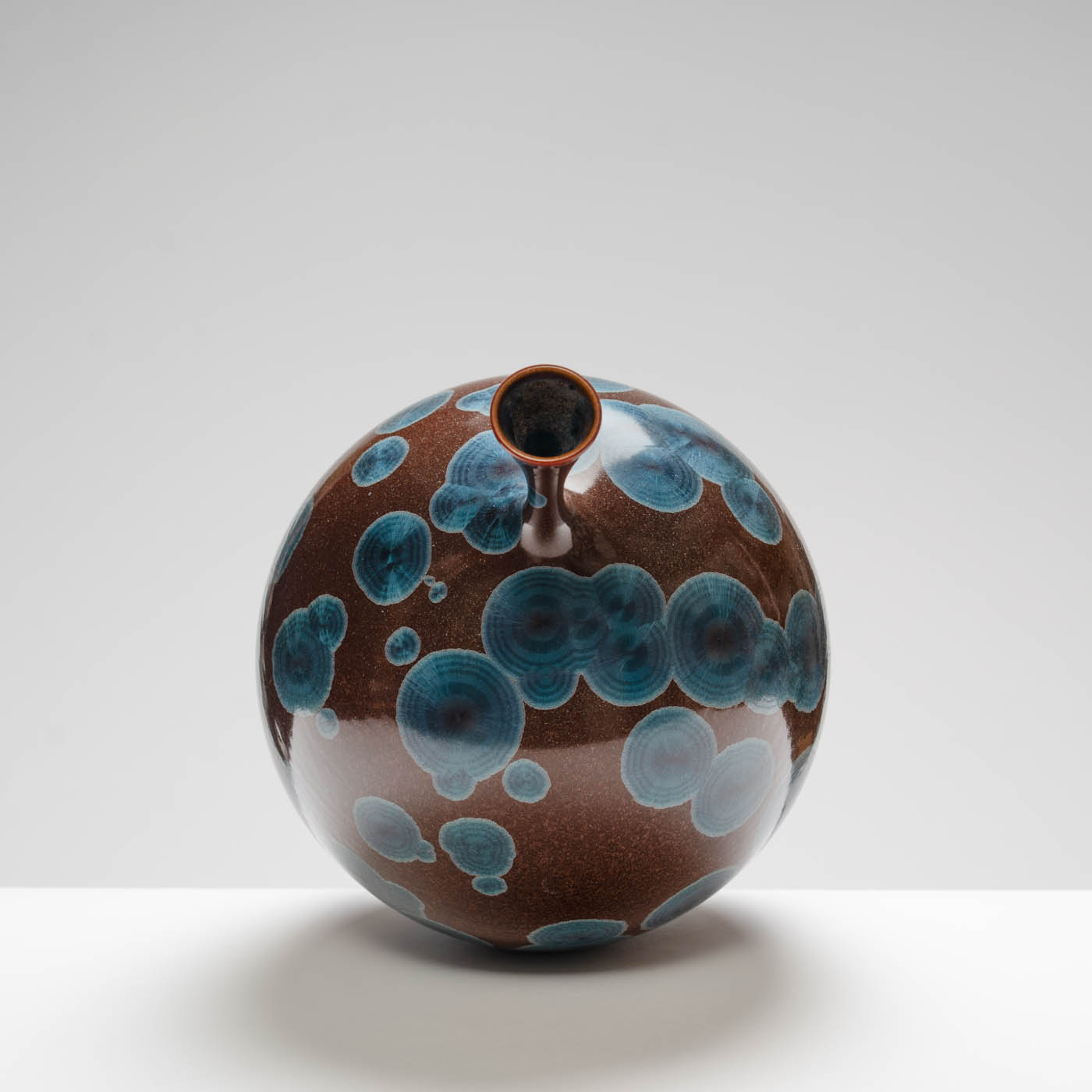 MH409Y134 Large Vase Mauve/Blue