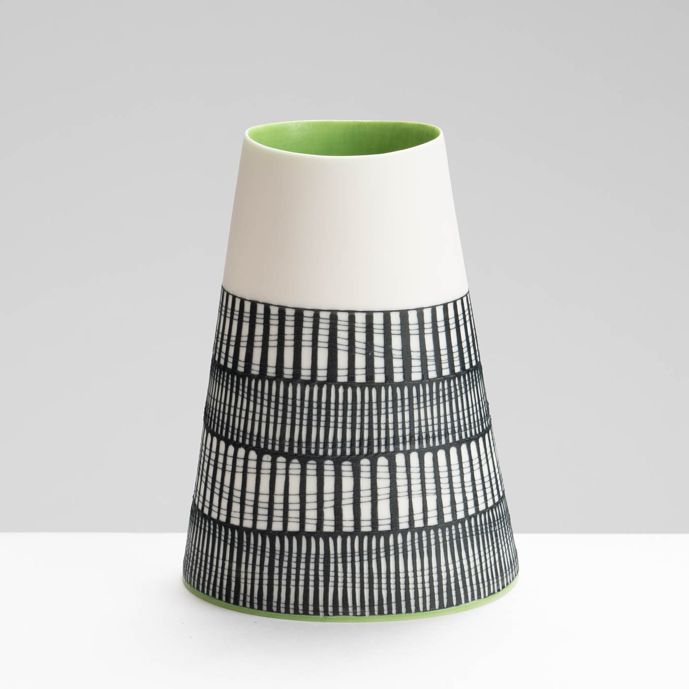 LS345Y732 Vessel with Deep Chartreuse Interior