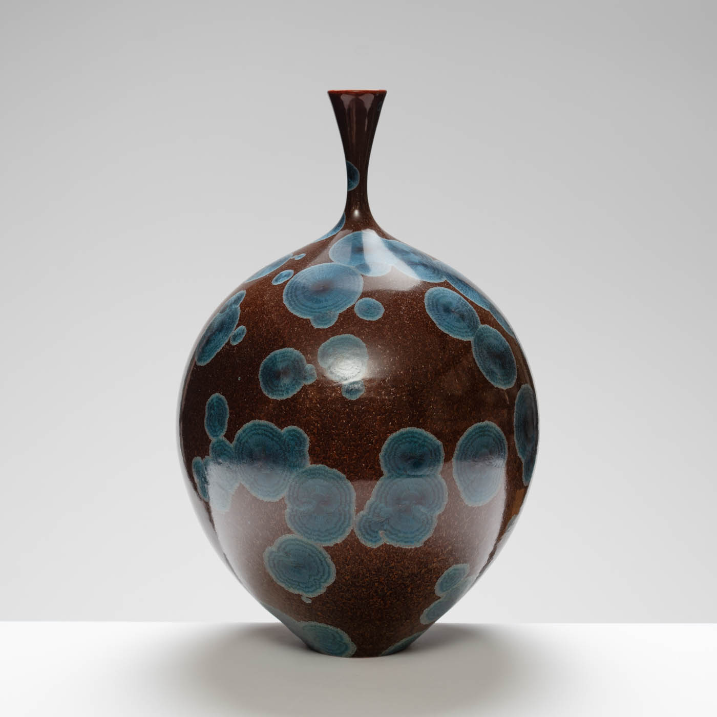 MH409Y134 Large Vase Mauve/Blue