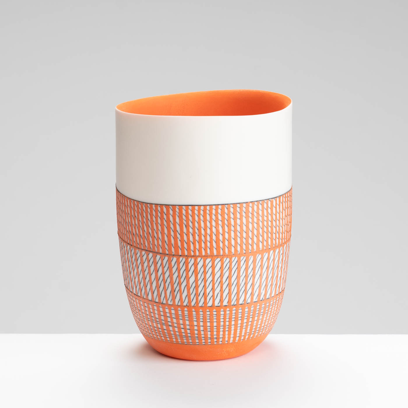 LS345Y792 Tall Bowl in Deep Orange