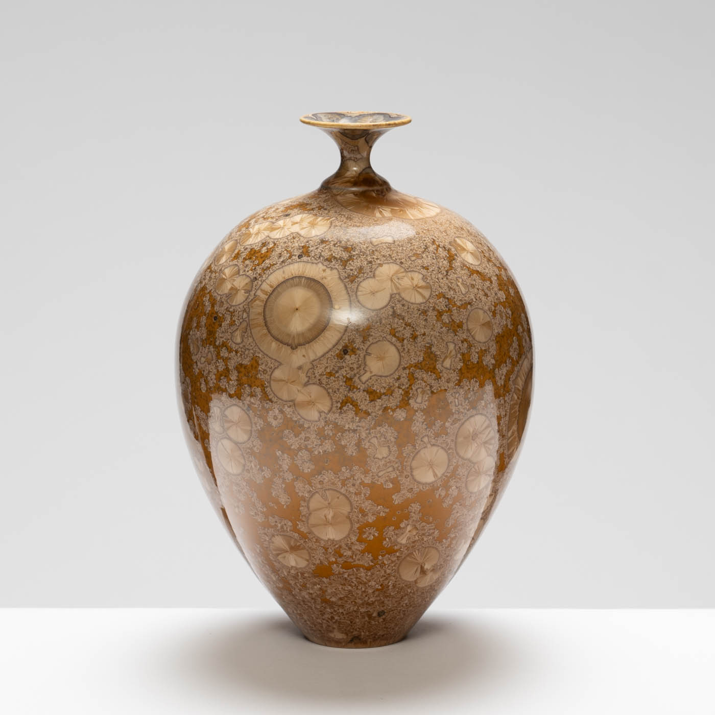 MH409Y136 Medium Vase Yellow/Amber