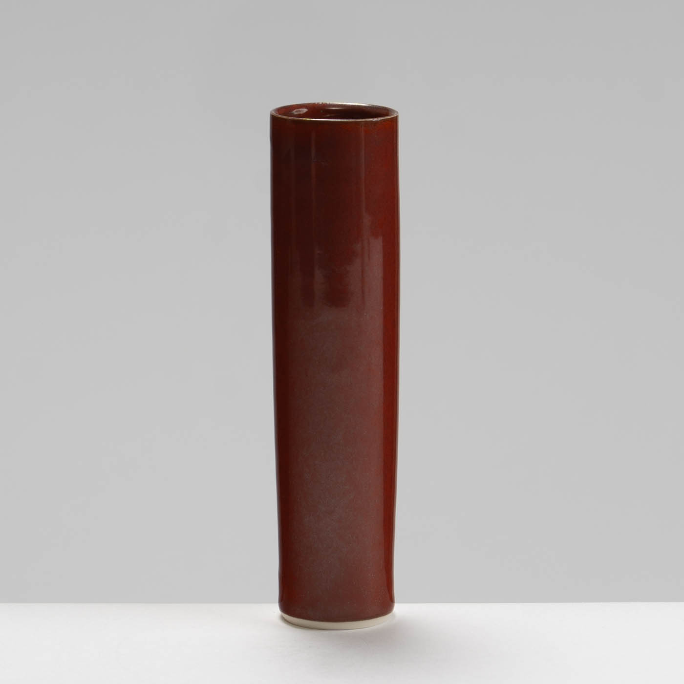 RH578Y121 Cylinder Vase Burnt Red