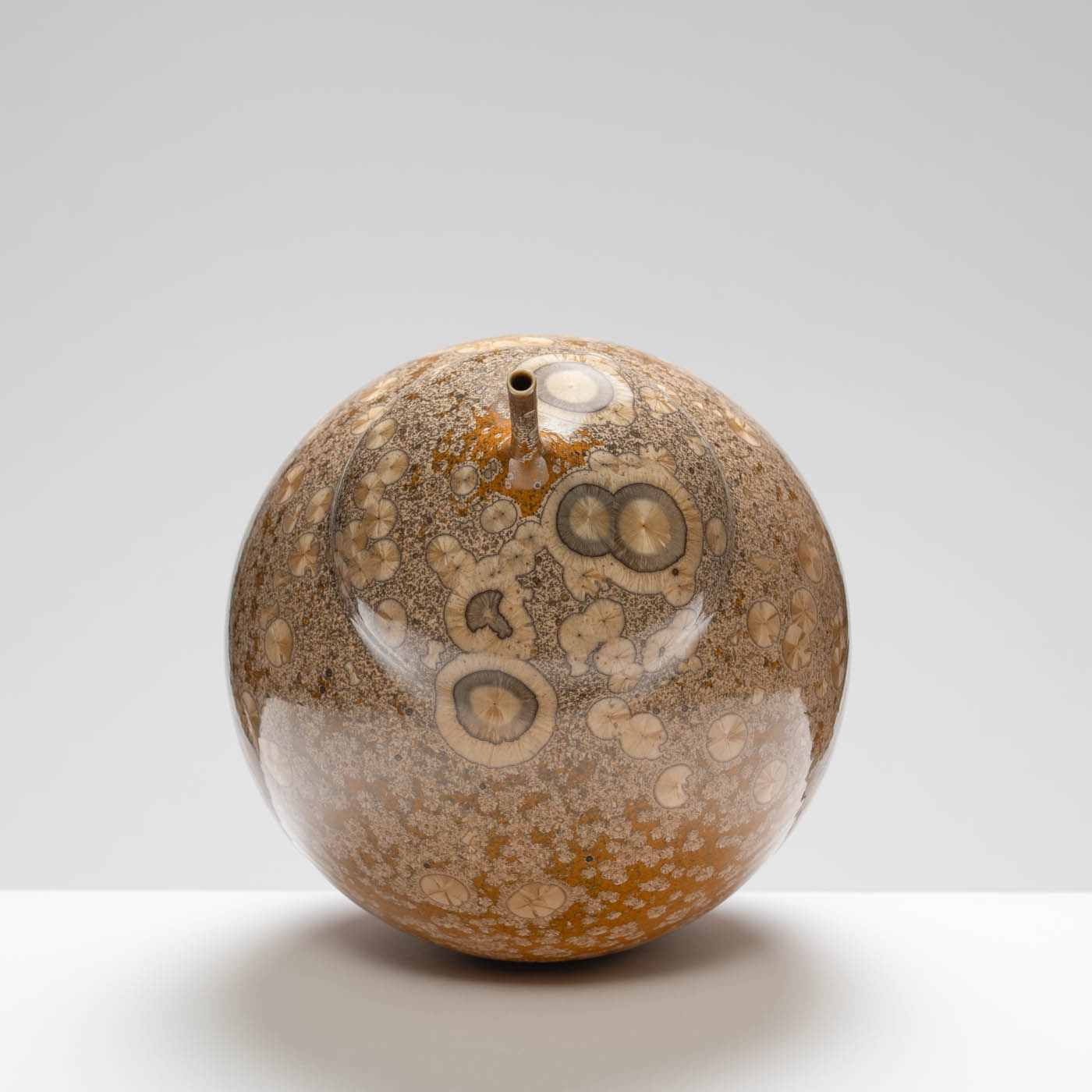 MH409Y138 Large Vase Yellow/Amber