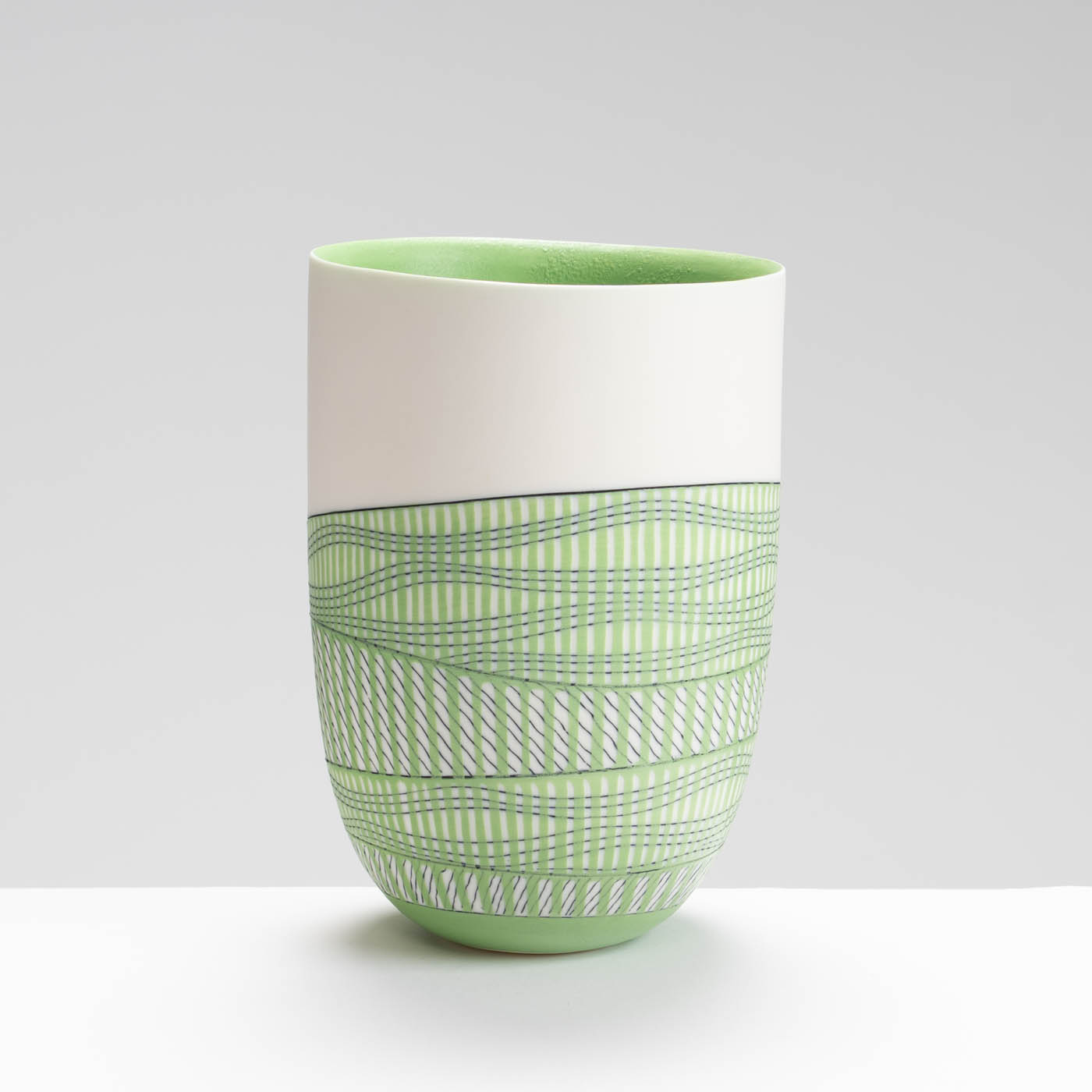 LS345Y766 Tall Bowl in Deep Chartreuse