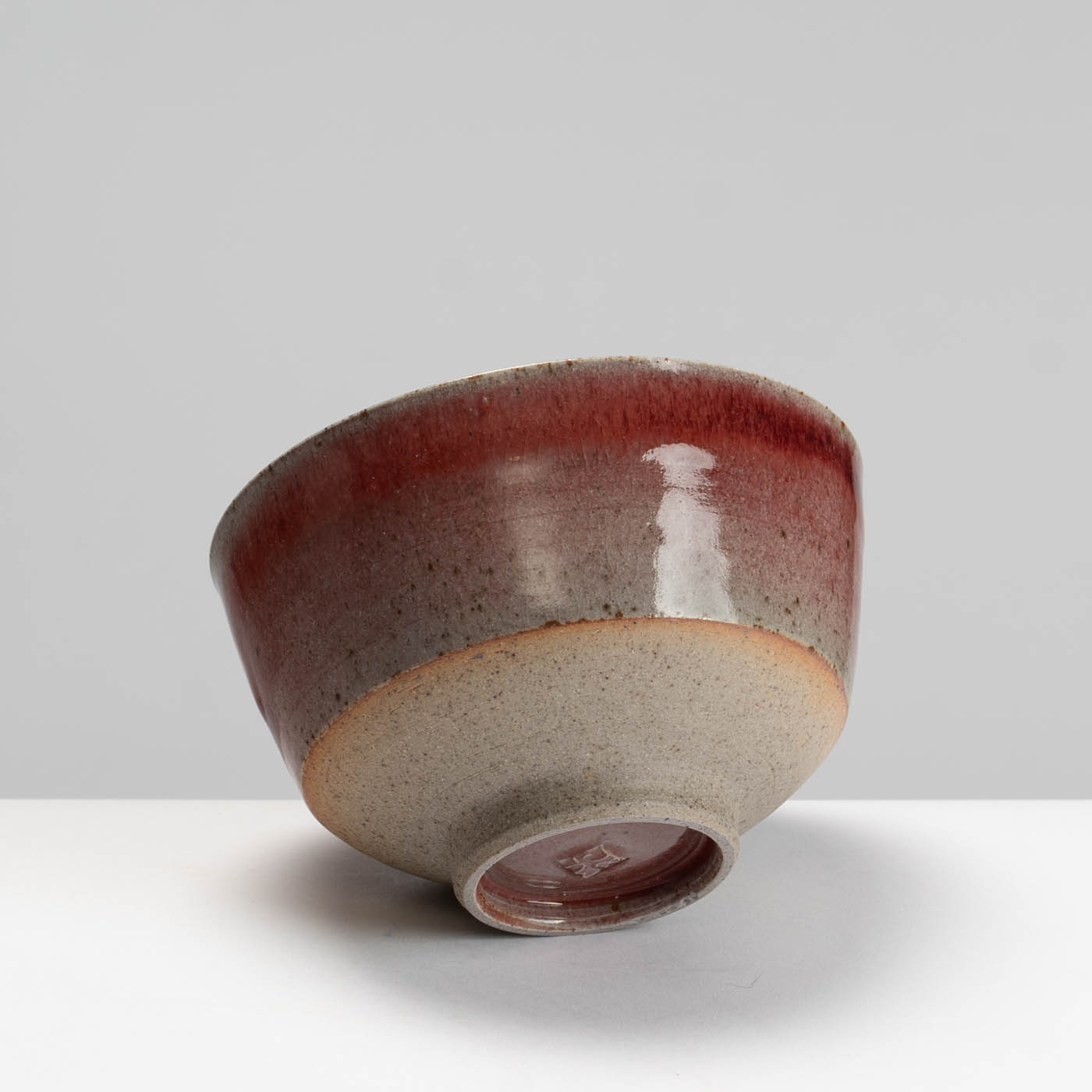 JTW322Y933 Footed Bowl Copper Red