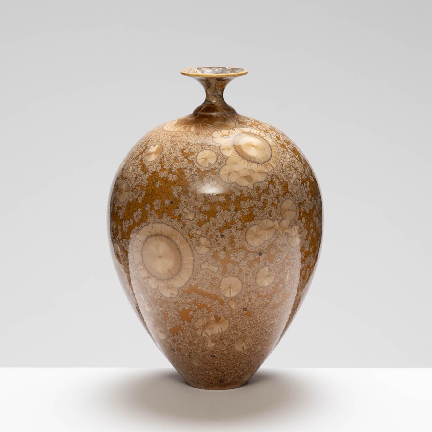 MH409Y136 Medium Vase Yellow/Amber