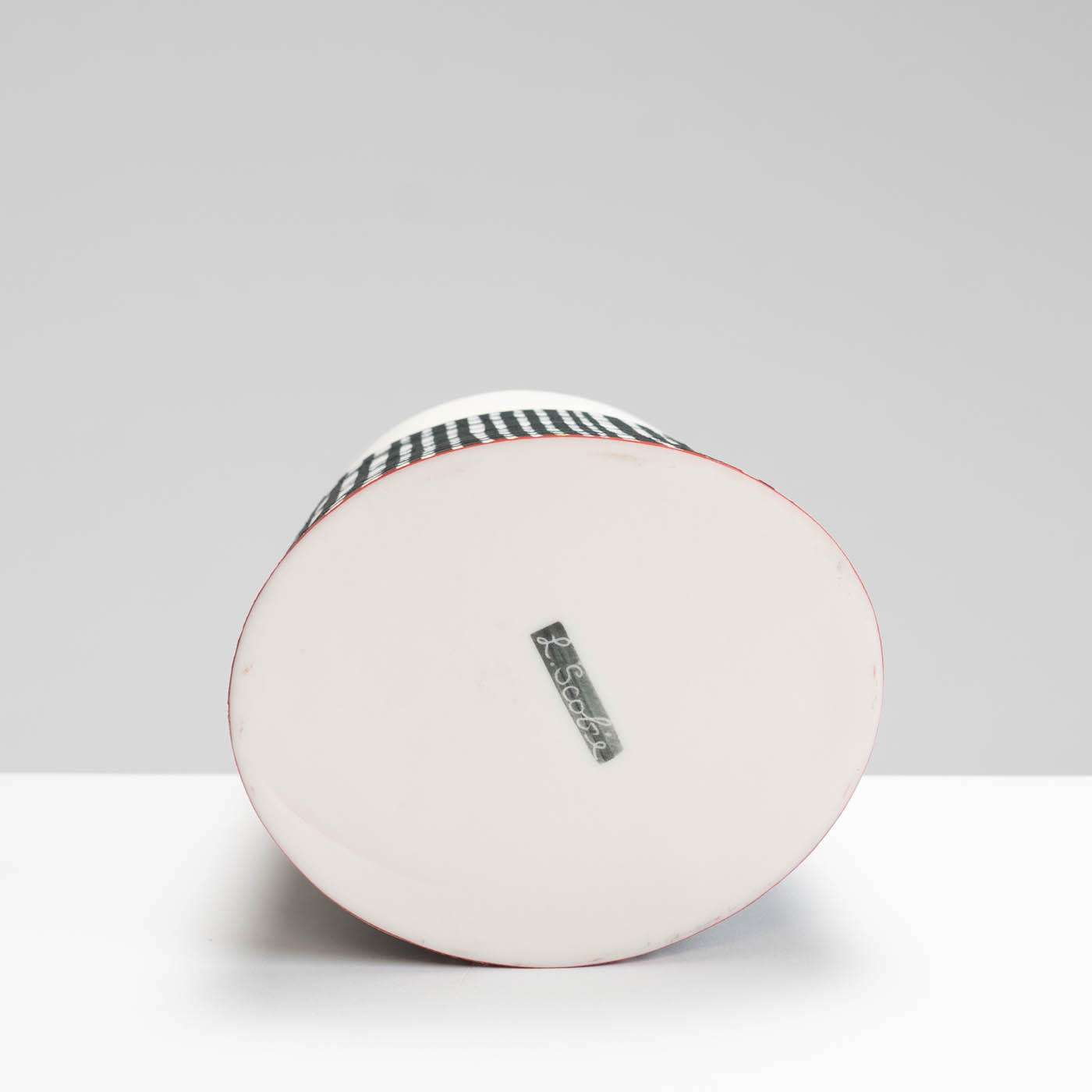 LS345Y758 Oval Vessel with Deep Ruby Interior II