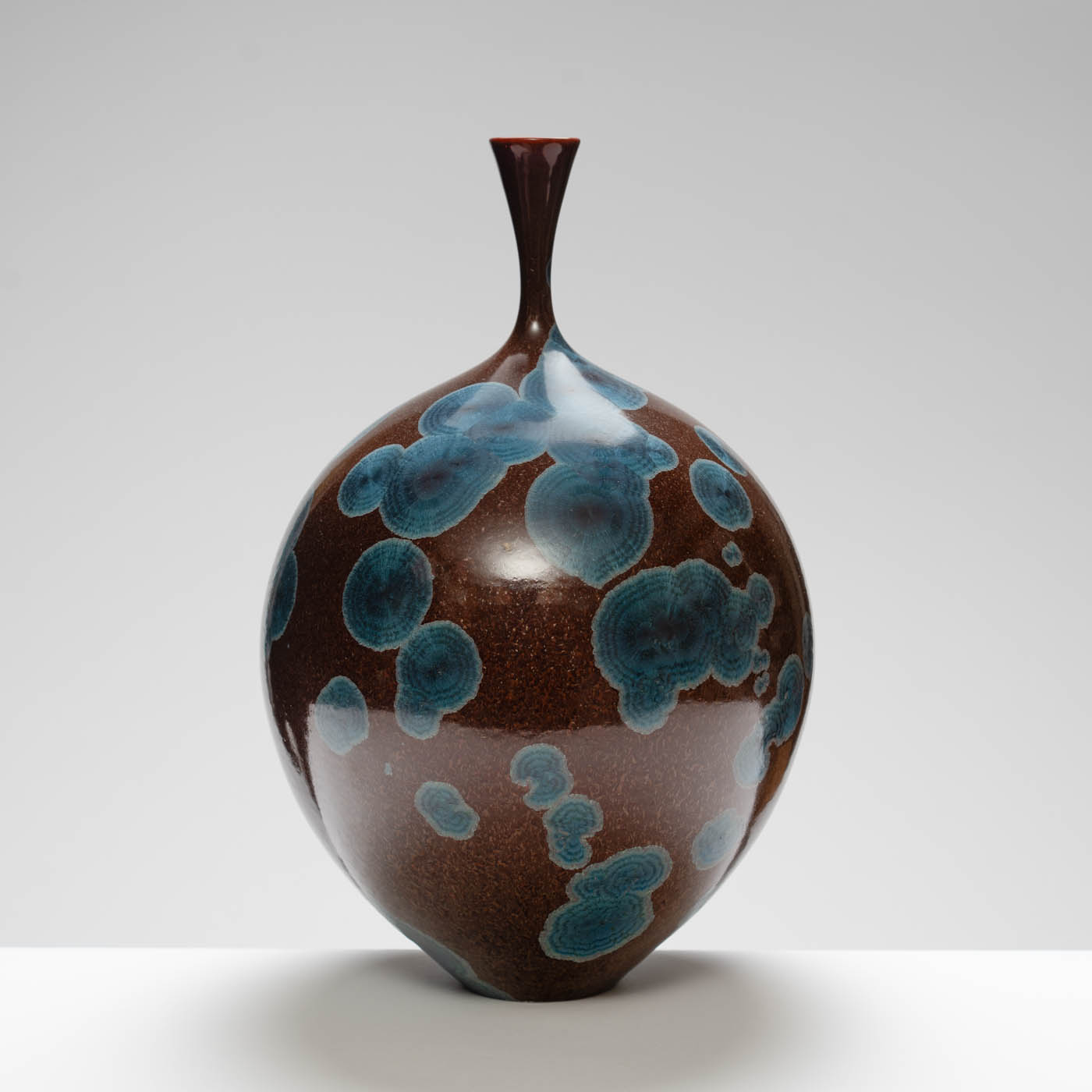 MH409Y134 Large Vase Mauve/Blue