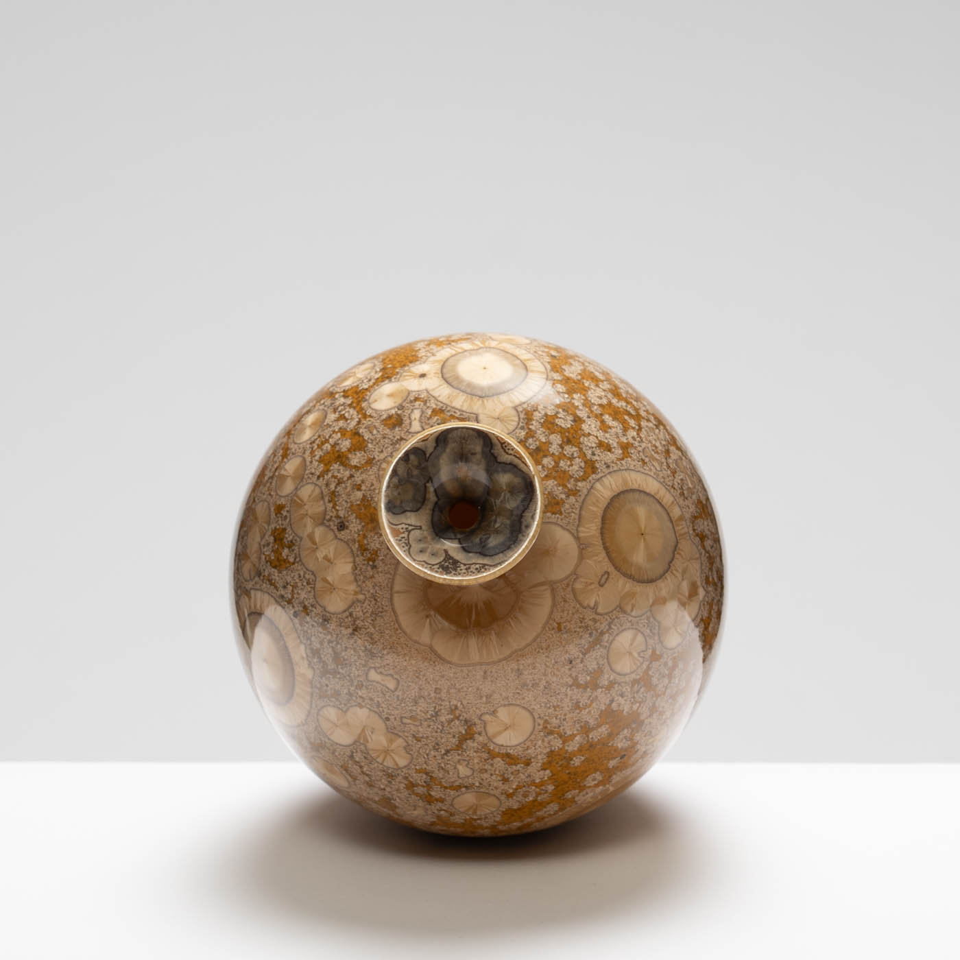 MH409Y136 Medium Vase Yellow/Amber