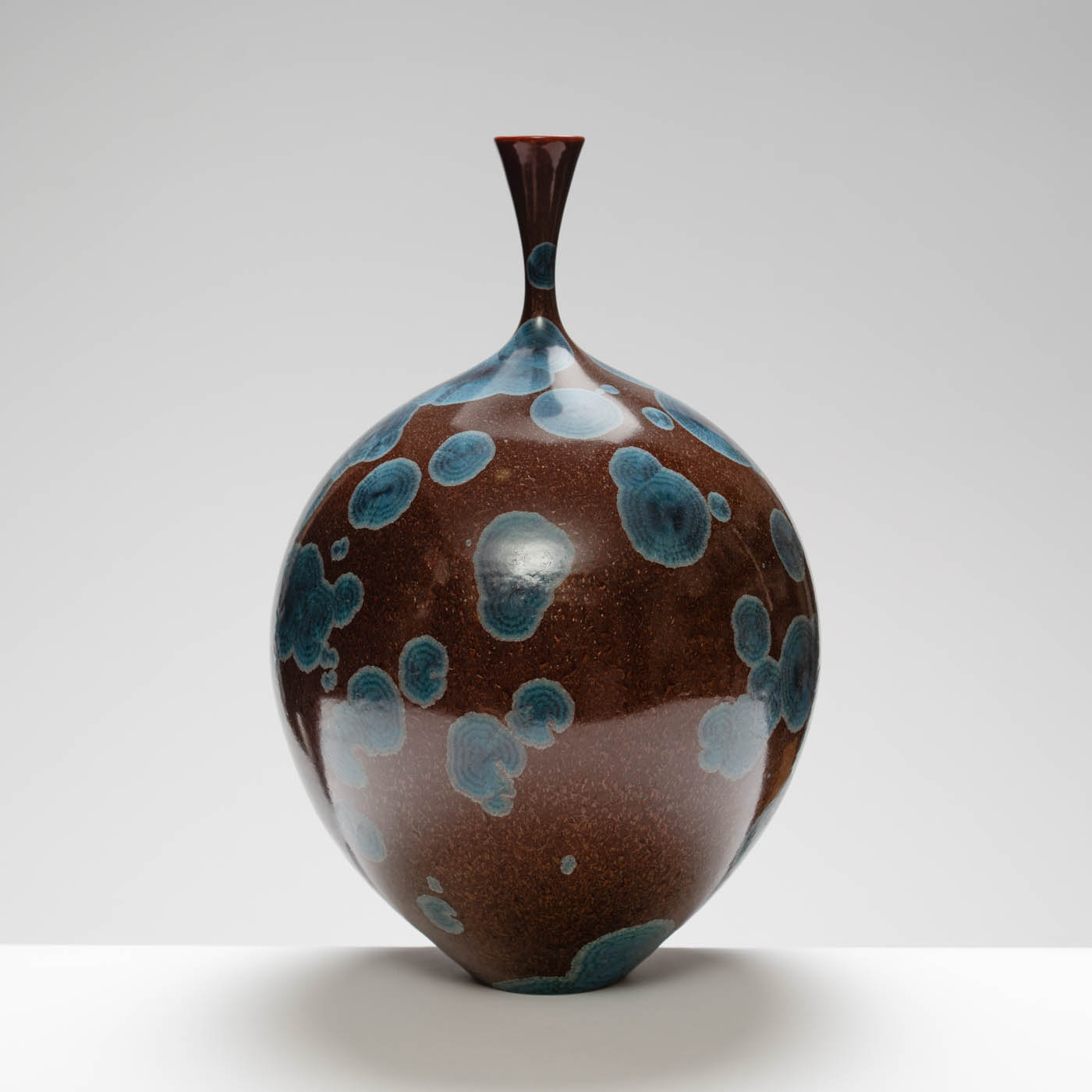 MH409Y134 Large Vase Mauve/Blue