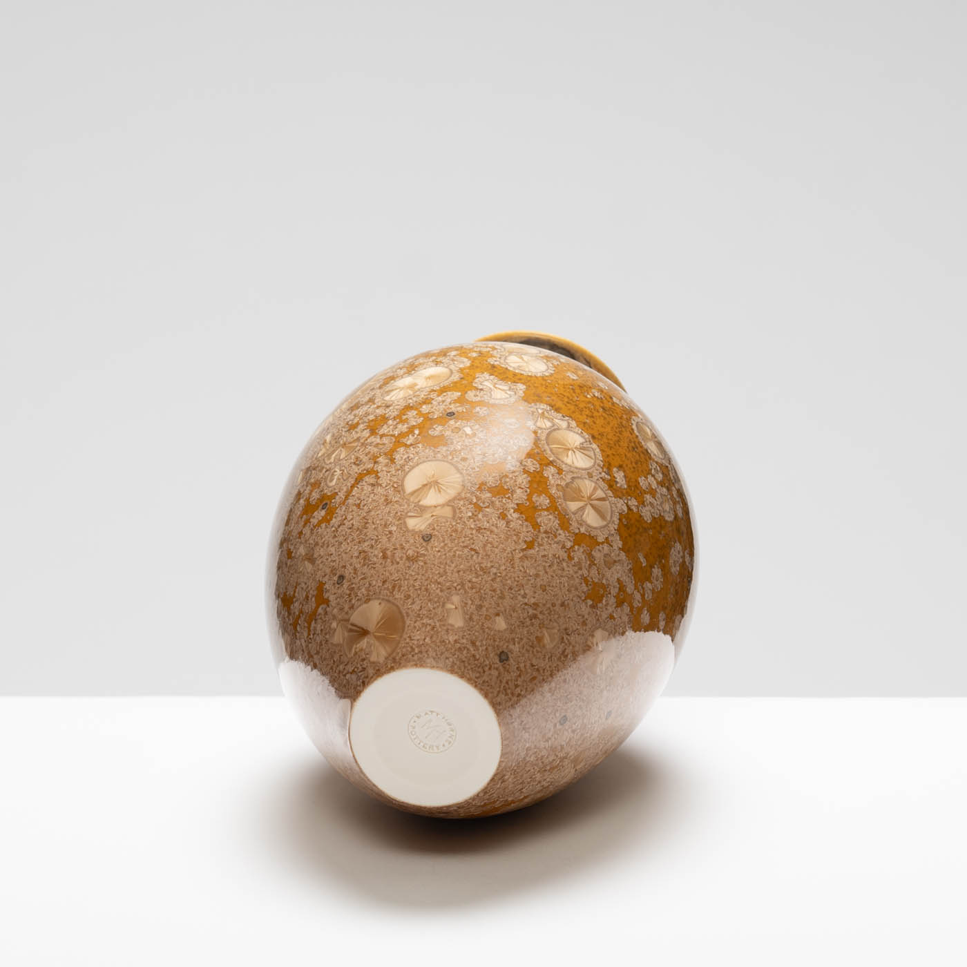 MH409Y135 Small Vase Yellow/Amber