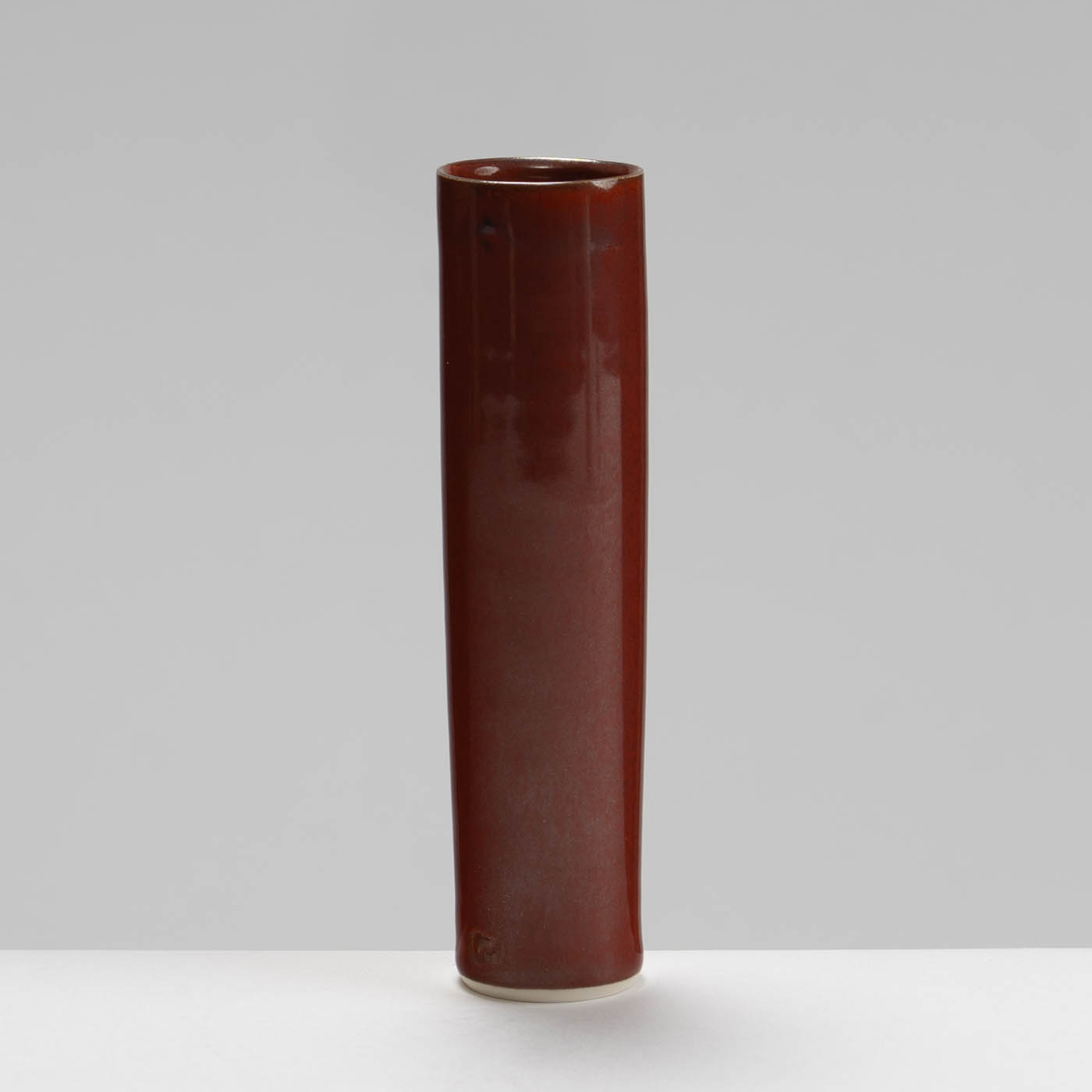 RH578Y121 Cylinder Vase Burnt Red