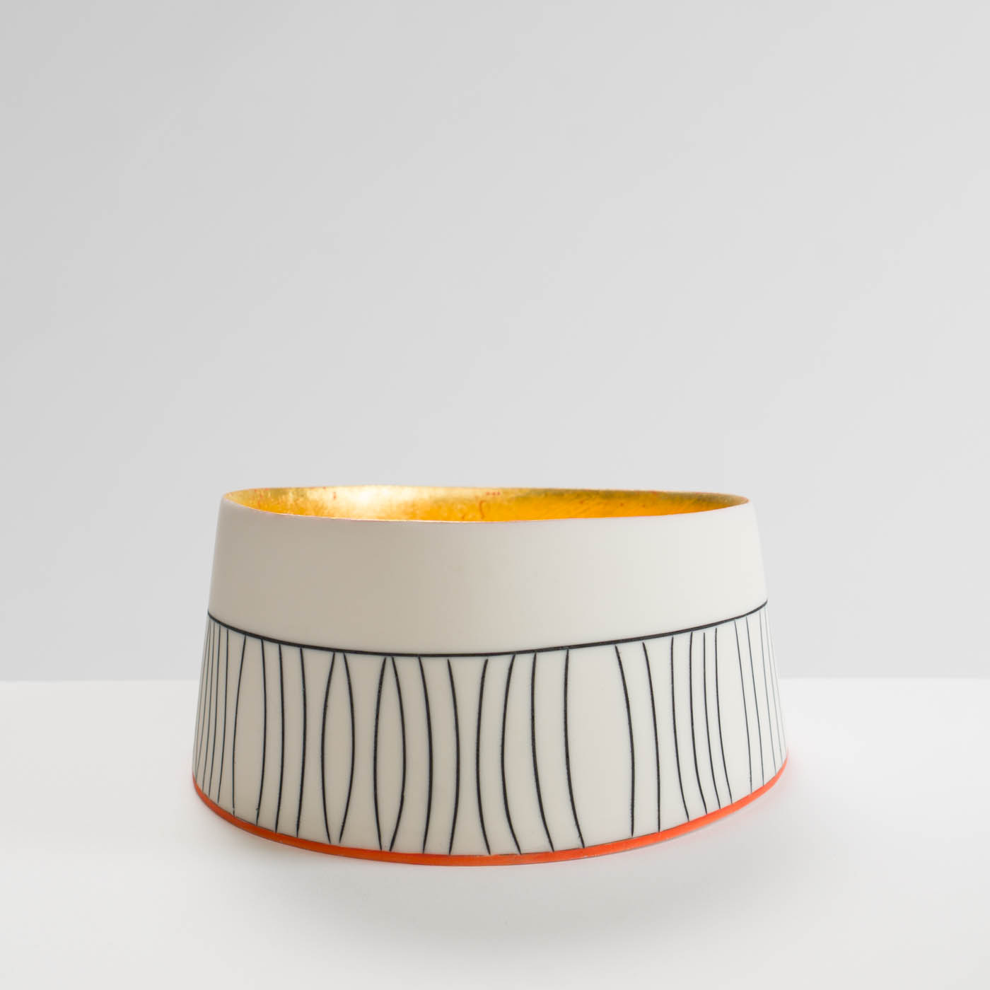 LS345Y717 Shallow Bowl with 23ct Gold Interior