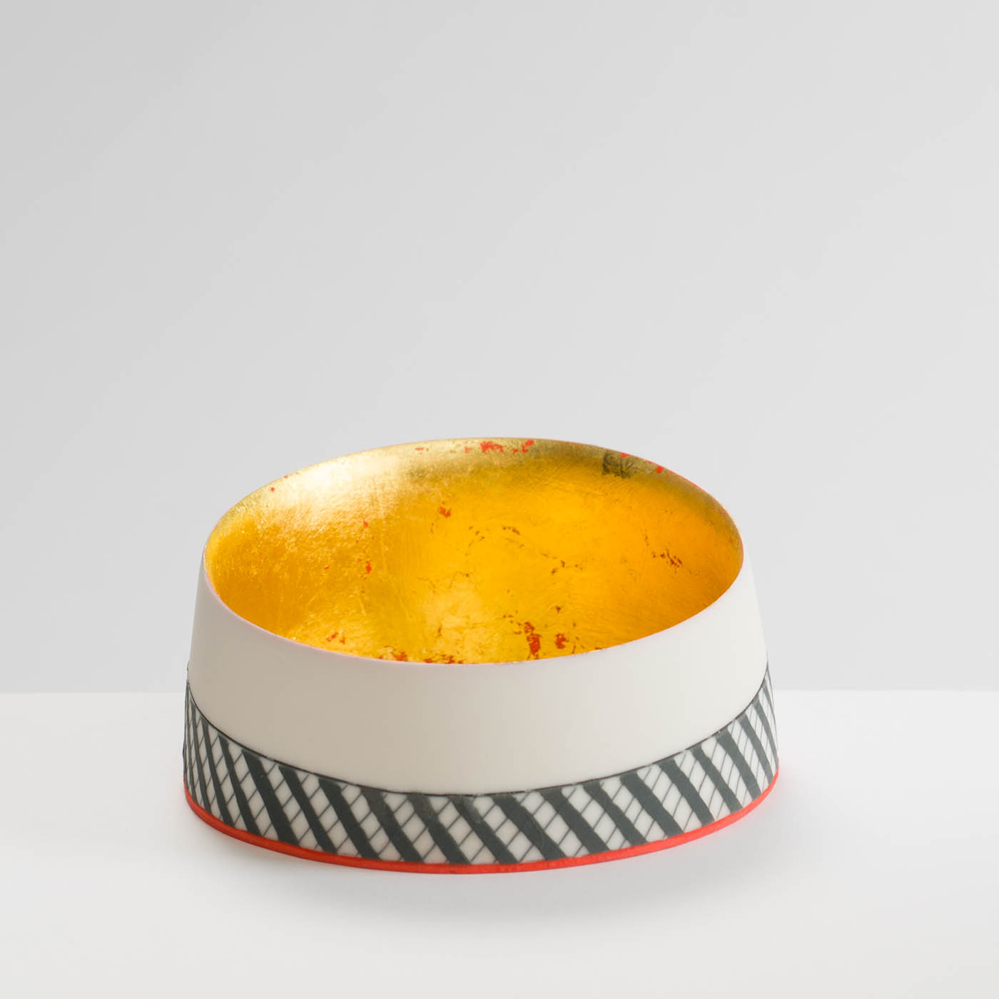 LS345Y716 Shallow Bowl with 23ct Gold Interior