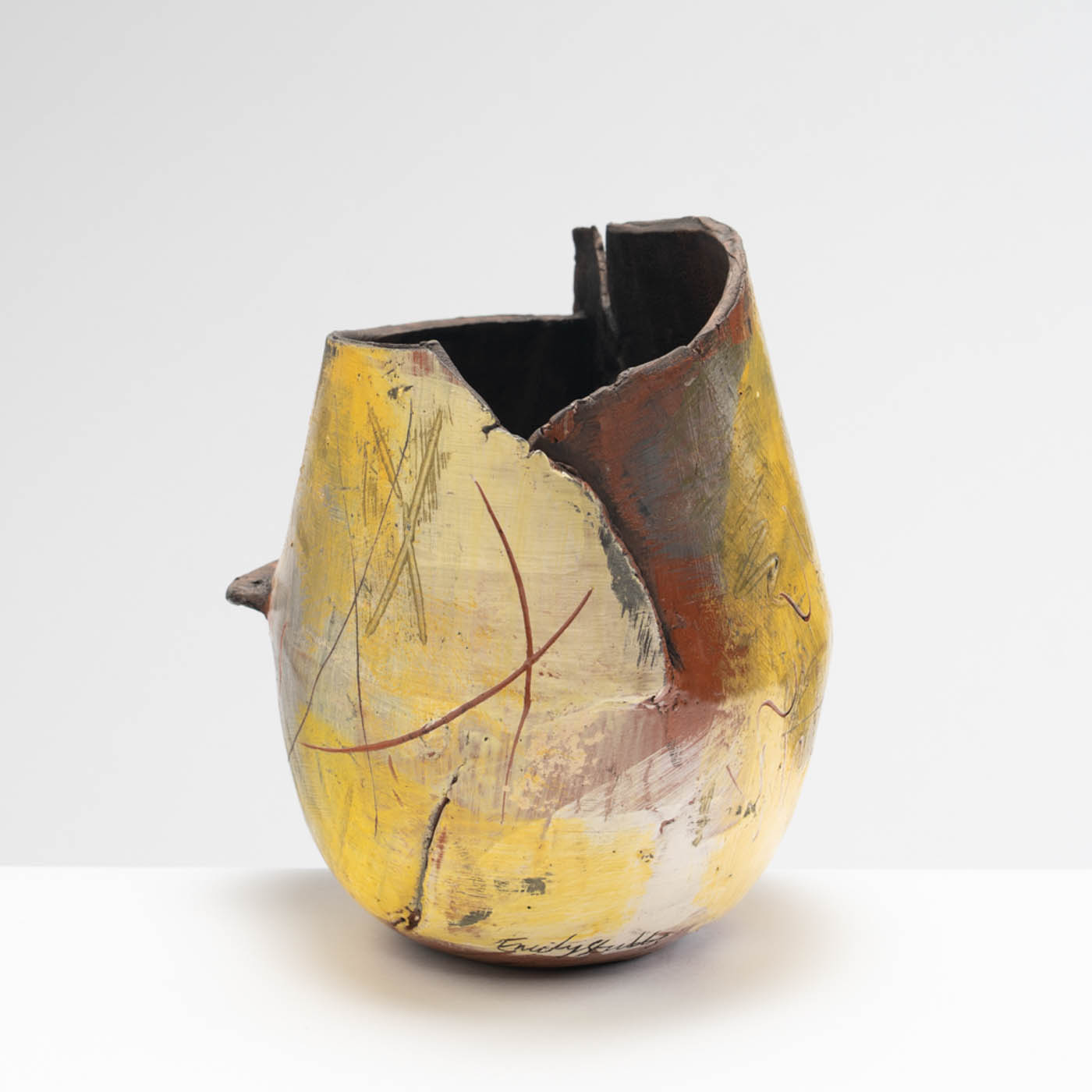 ES582Y70 Large Yellow Fragmented Vessel